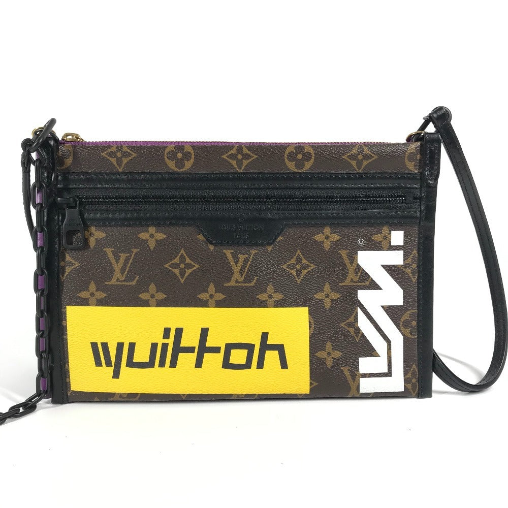 Louis Vuitton M44641 Story Flat messenger Monogram Canvas Brown Logo Shoes