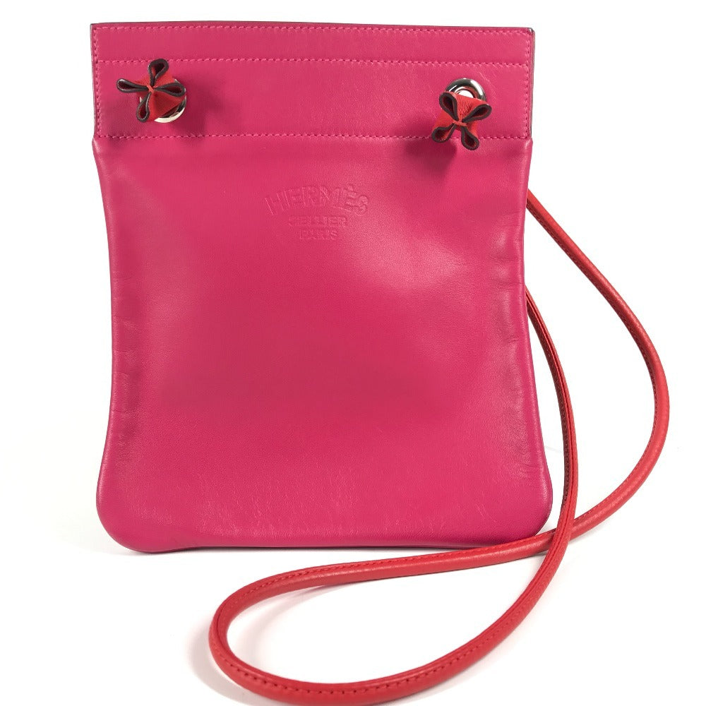 Hermes Shoulder Bag By Color Sac Aline Leather Pink Mini