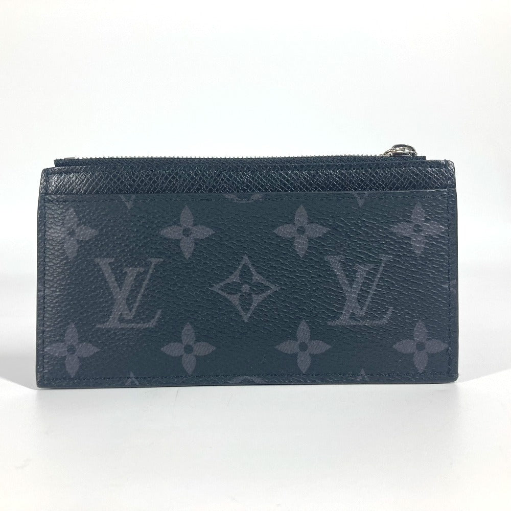 Louis Vuitton Coin M30271 Eclipse Coin Monogram Canvas Black Wallet Case