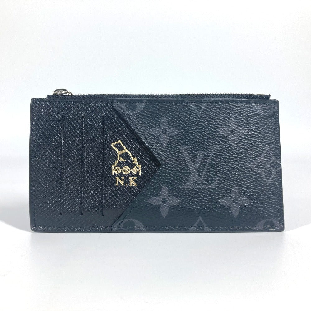 Louis Vuitton Coin M30271 Eclipse Coin Monogram Canvas Black Wallet Case