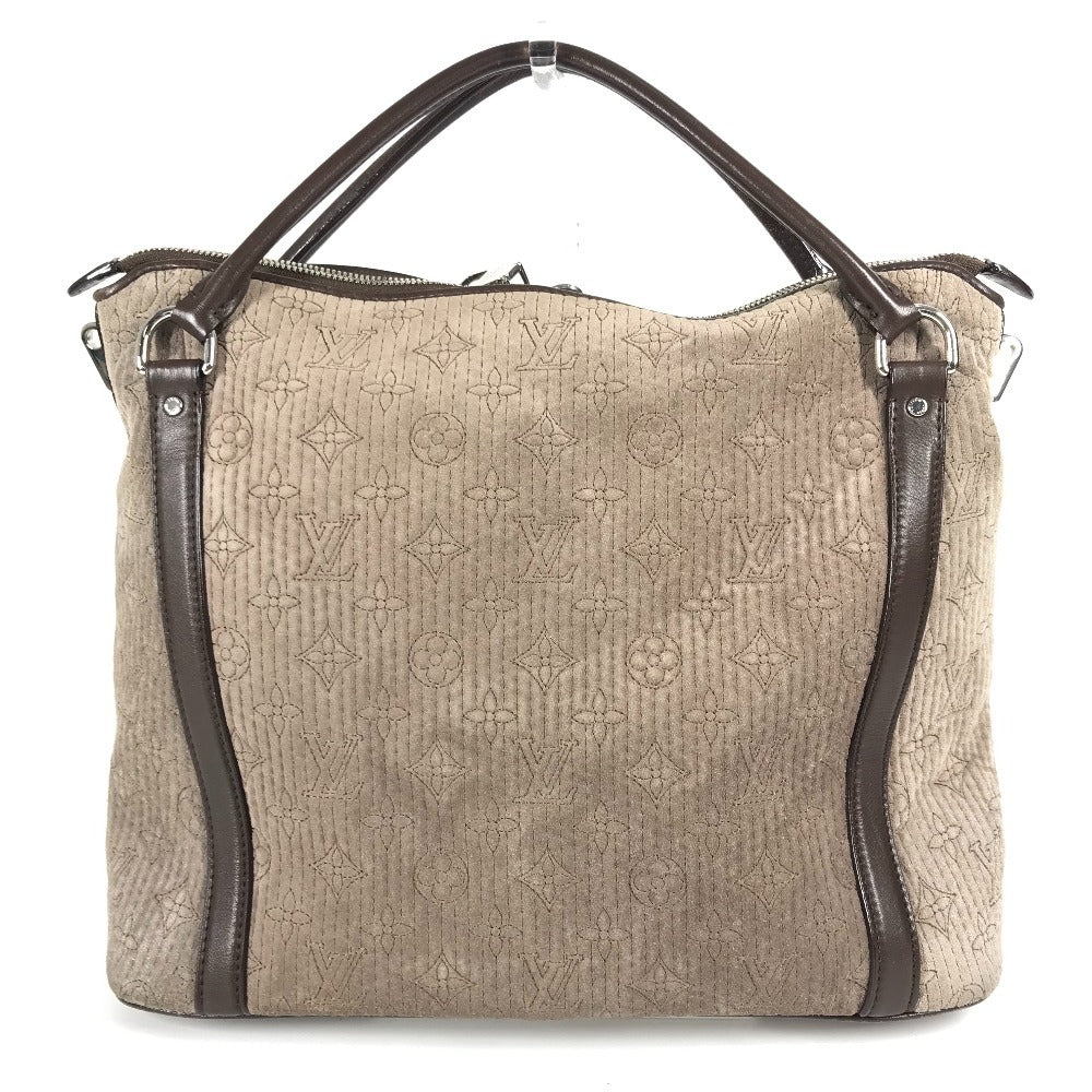 Louis Vuitton M93831 Antia Ixia PM Ixia Monogram Leather Suede Brown Shoulder Bag