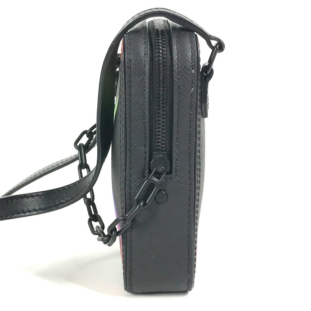 Louis Vuitton M30332 Taiga rainbow Danube Leather Black Crossbody Bag Mo 3
