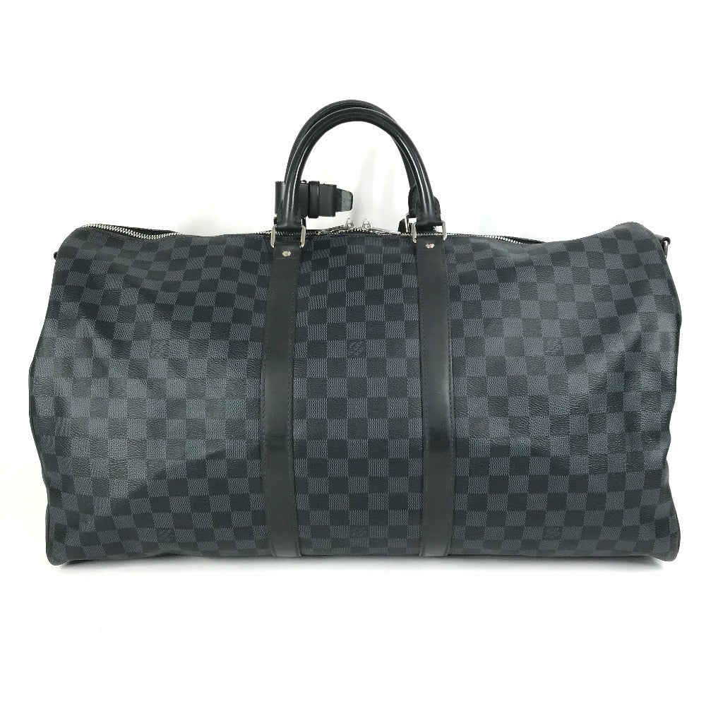 Louis Vuitton Boston Duffel M41356 Damier Cobalt Canvas Navy Travel Bag