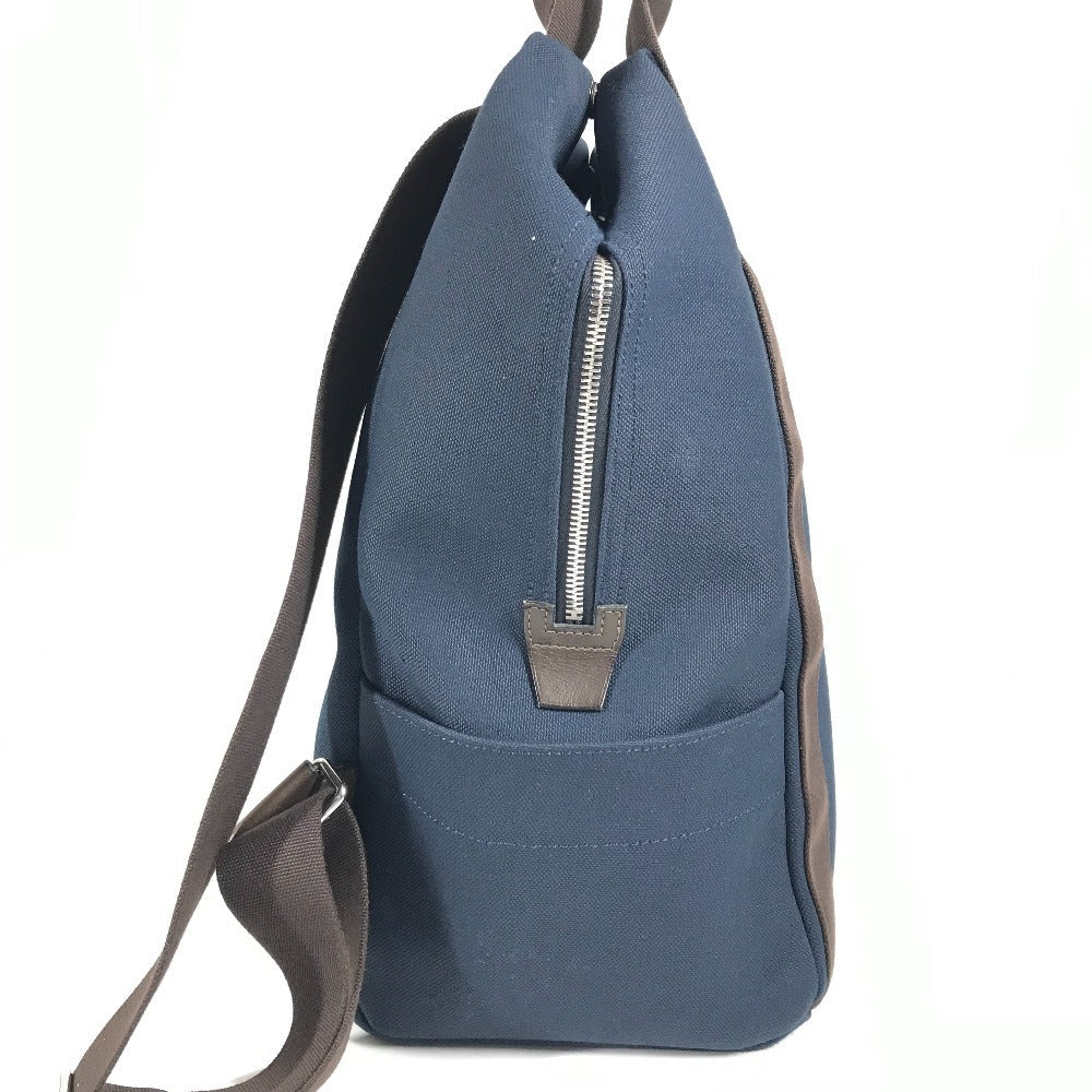 Hermes Backpack Cotton Sacked Panther Jug Room Navy