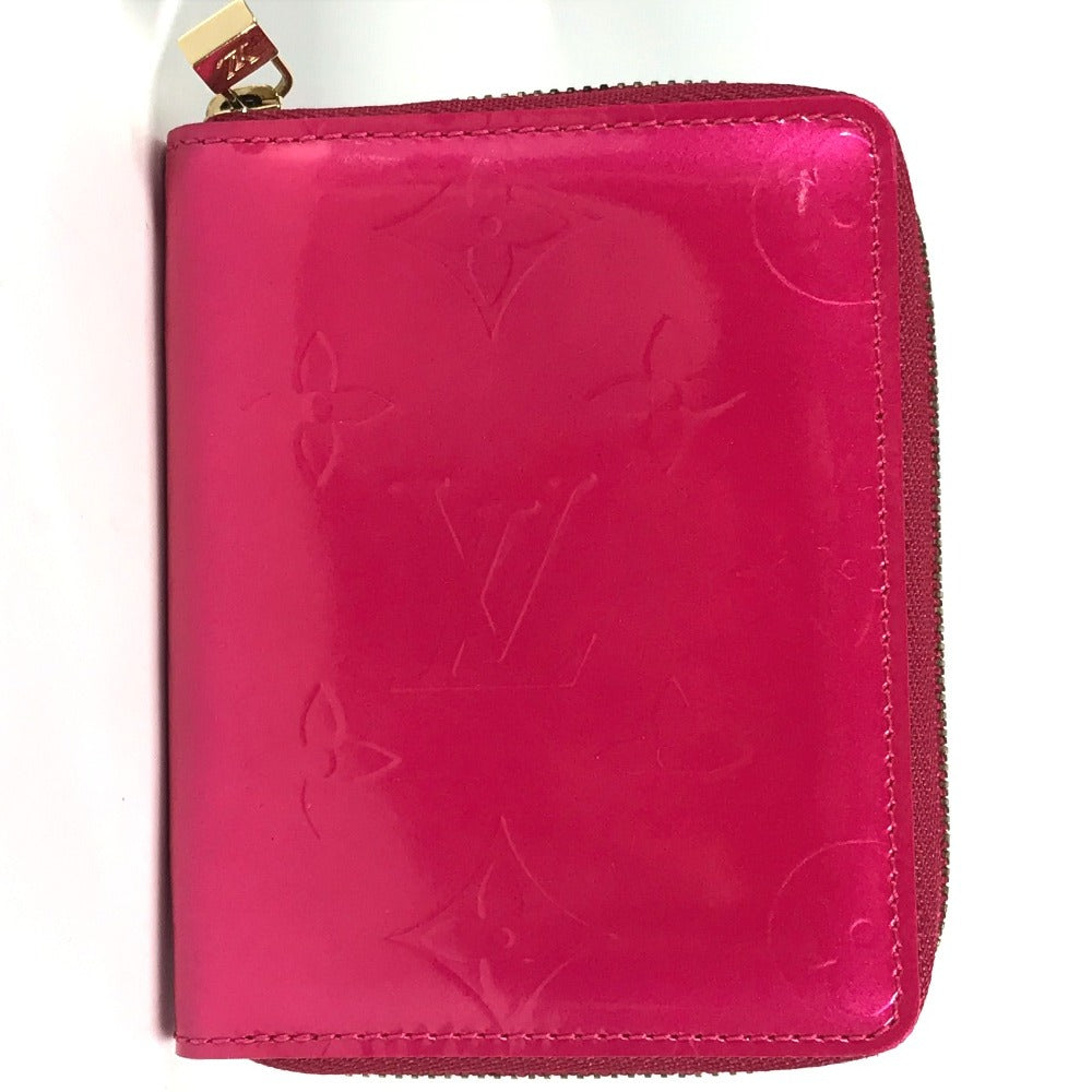 Louis Vuitton Folded M91238 Vernis bloom Monogram Canvas Pink Wallet Case