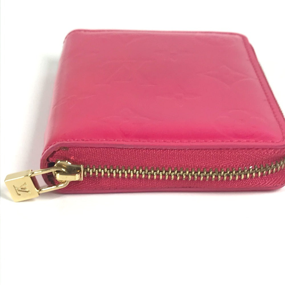 Louis Vuitton Folded M91238 Vernis bloom Monogram Canvas Pink Wallet Case