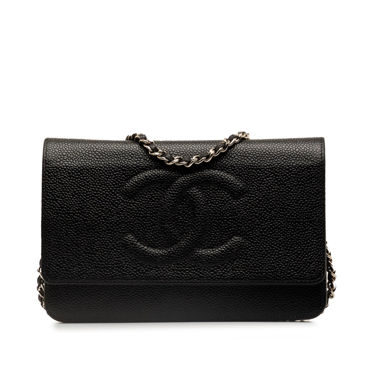 CHANEL CC Caviar Wallet on Chain Crossbody Bag