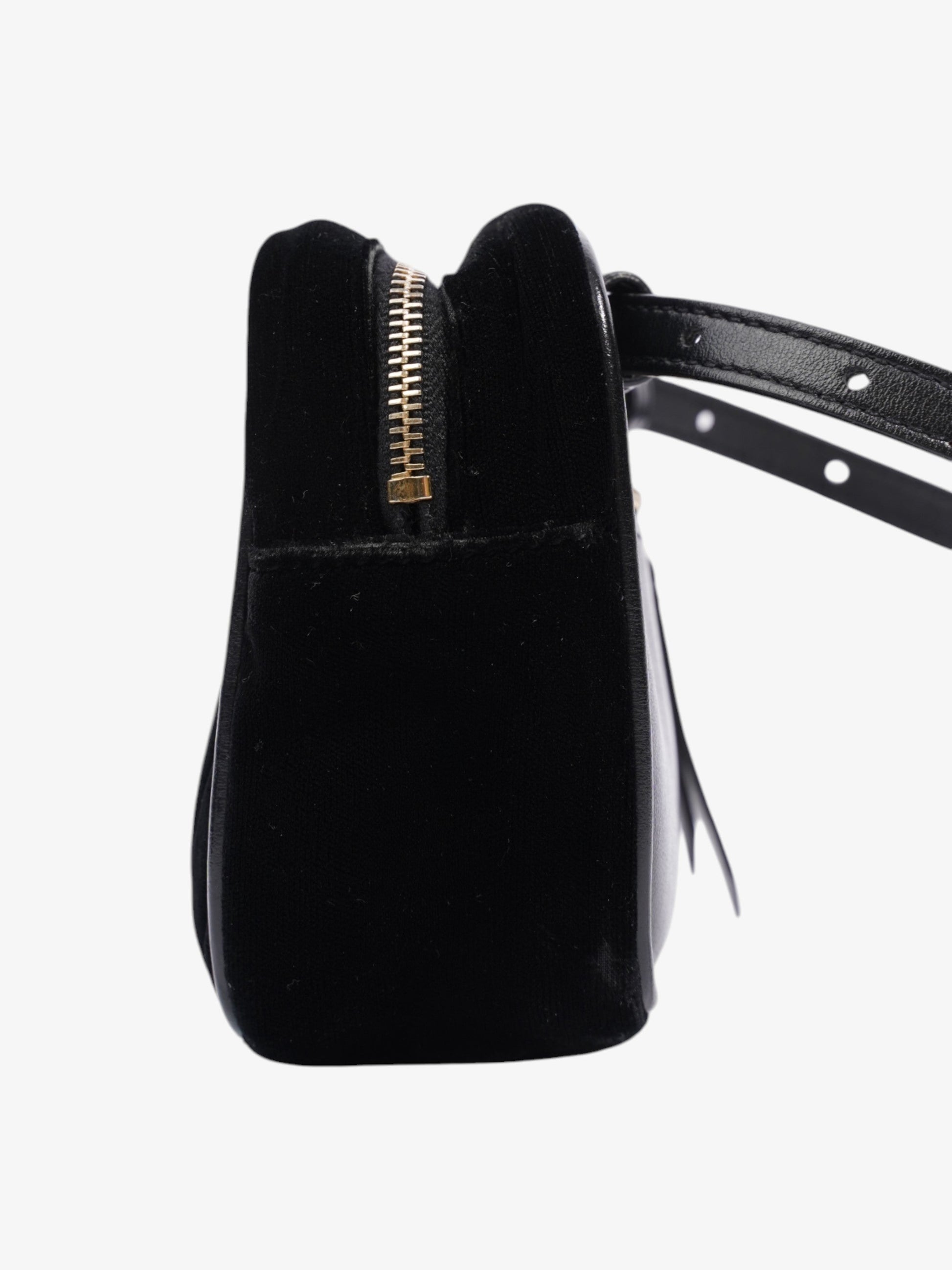 YSL Saint Laurent Lou Belt Bag Velvet Black