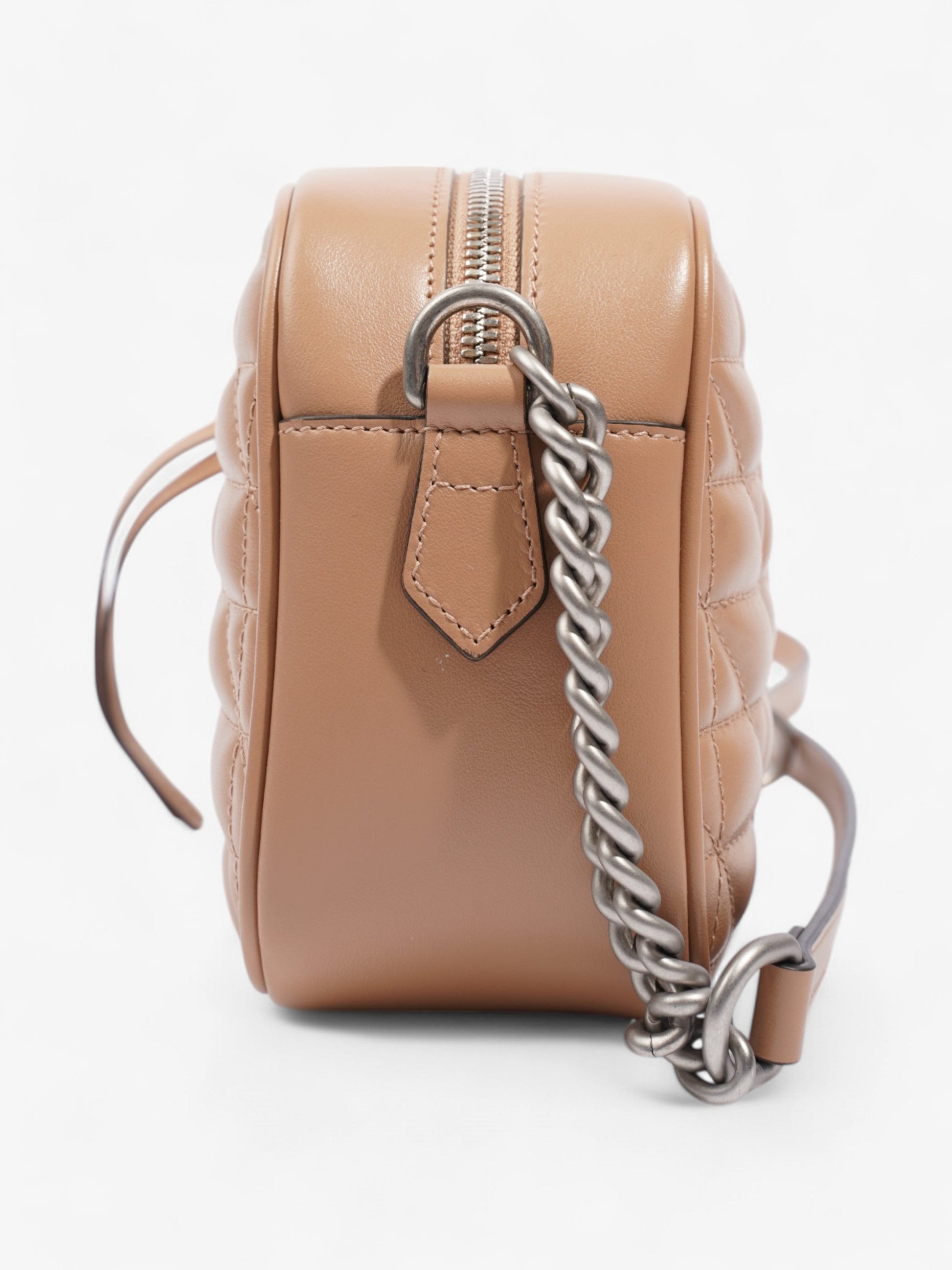 Gucci Marmont Camera Bag Camelia Calfskin Leather Crossbody Bag