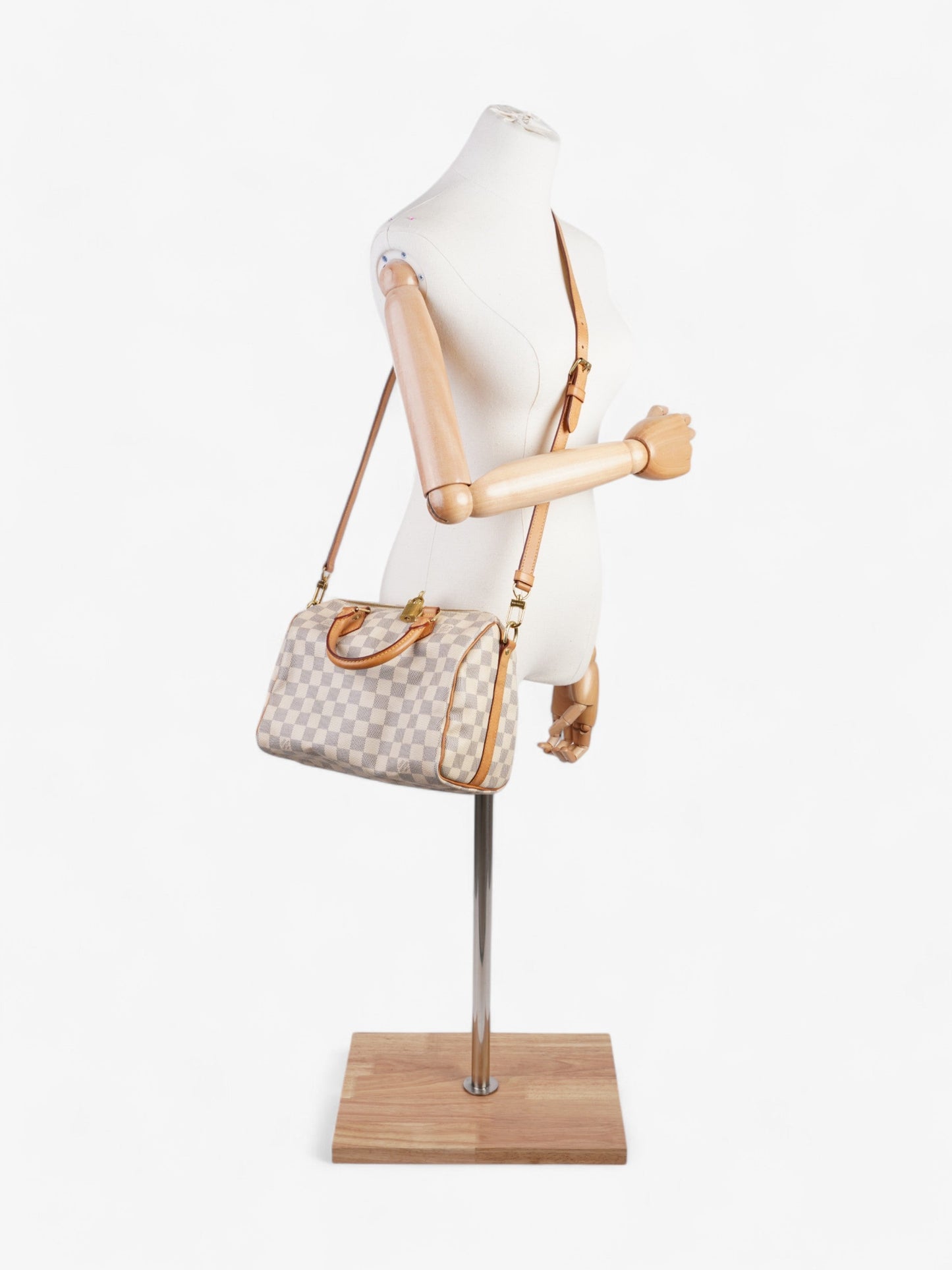 Louis Vuitton Speedy Bandoulière Azur Coated 25 Canvas Coated Canvas Damier Apparel