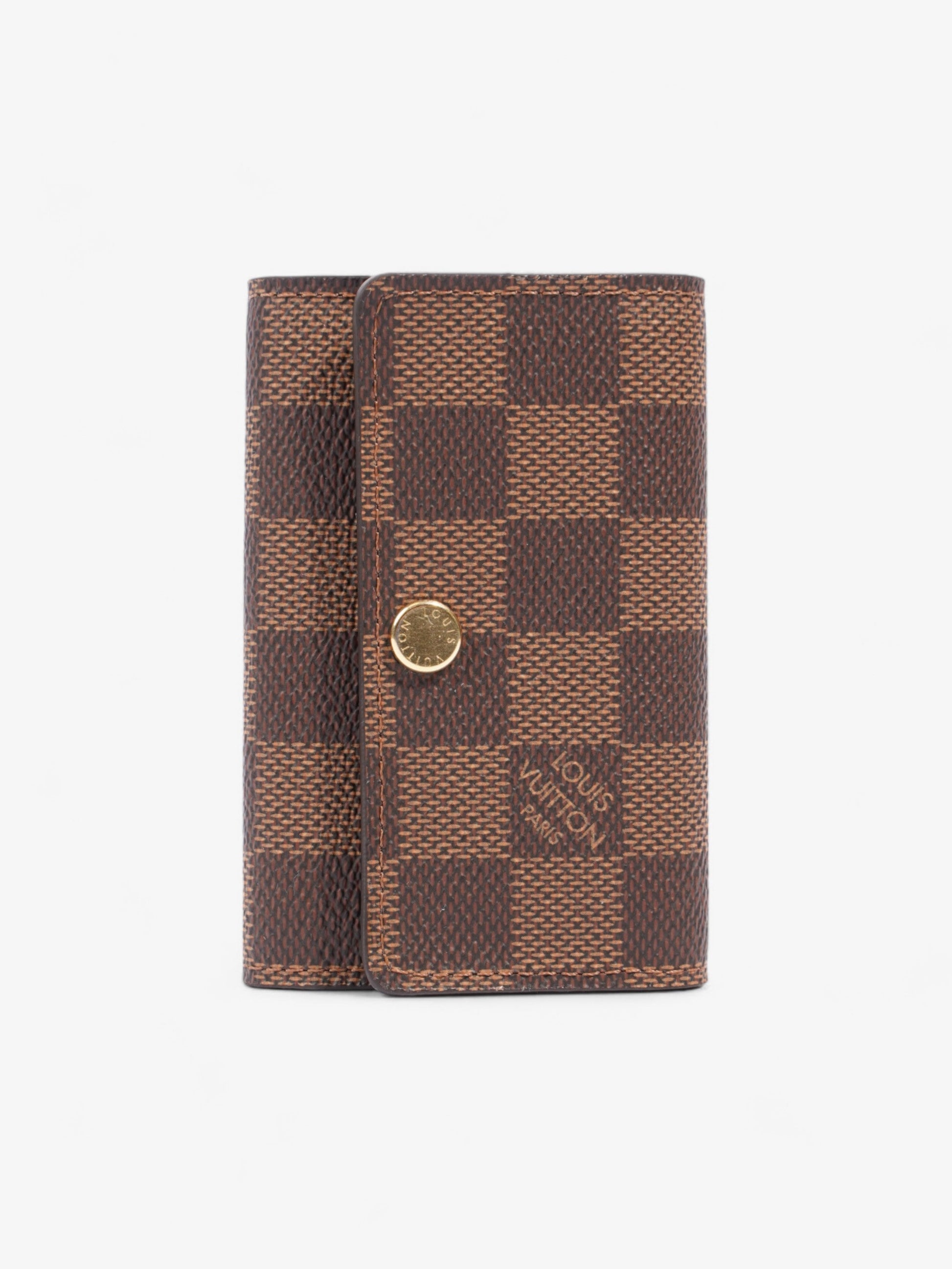 Louis Vuitton Multicles 6 Holder Ebene Coated Damier Canvas Coated Canvas Apparel