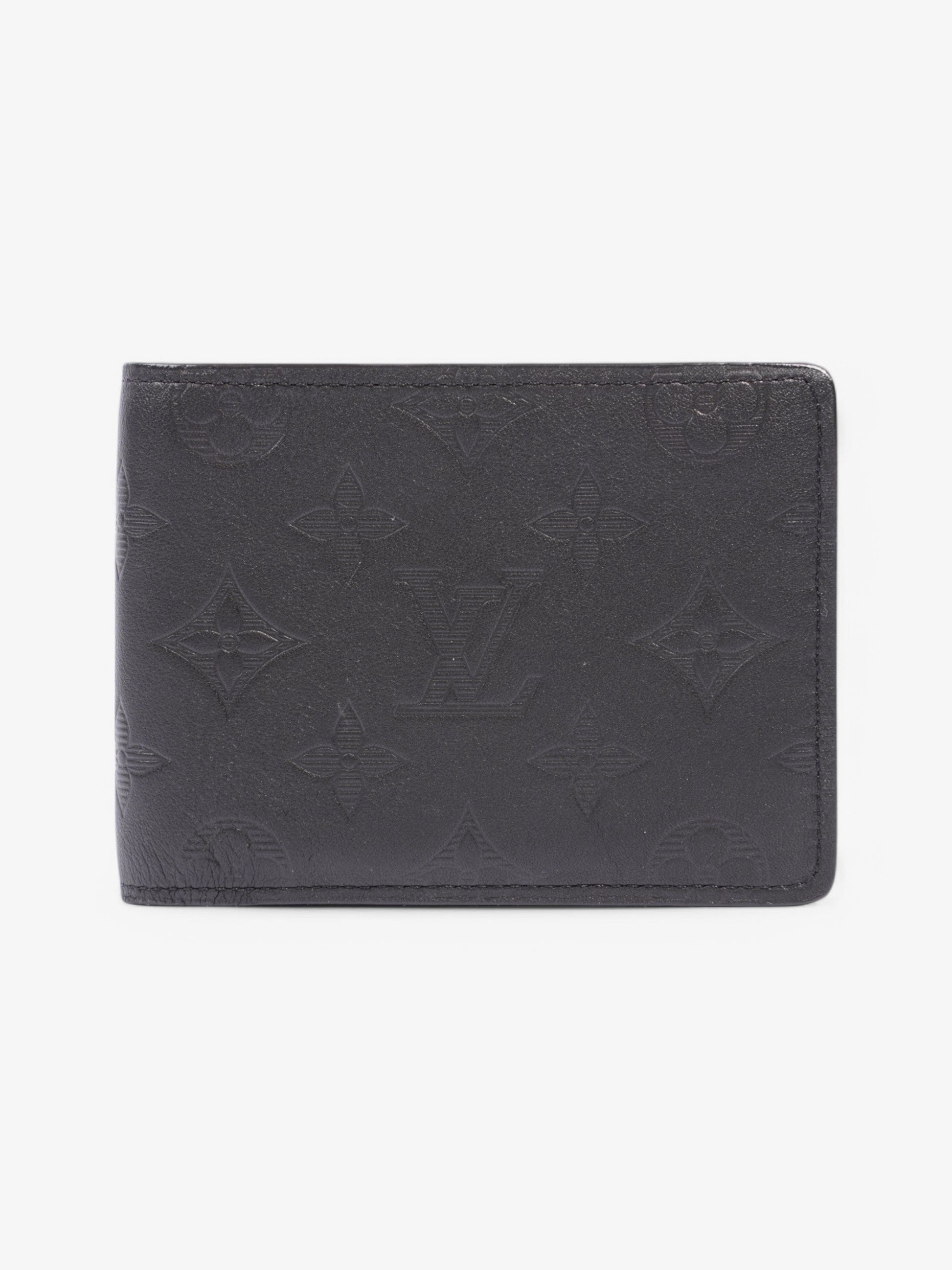 Louis Vuitton Multiple Leather Calfskin Black Wallet Case
