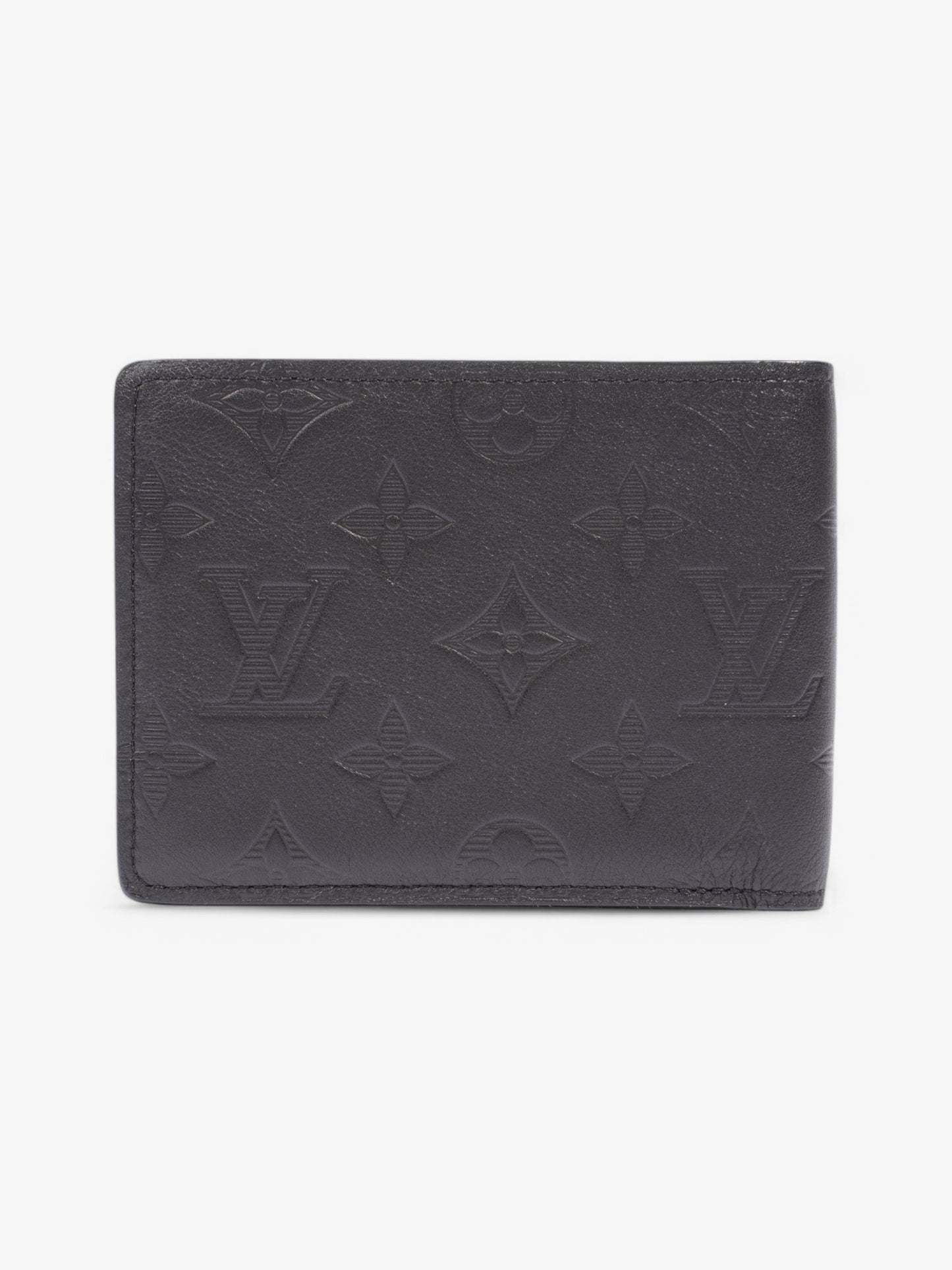 Louis Vuitton Multiple Leather Calfskin Black Wallet Case