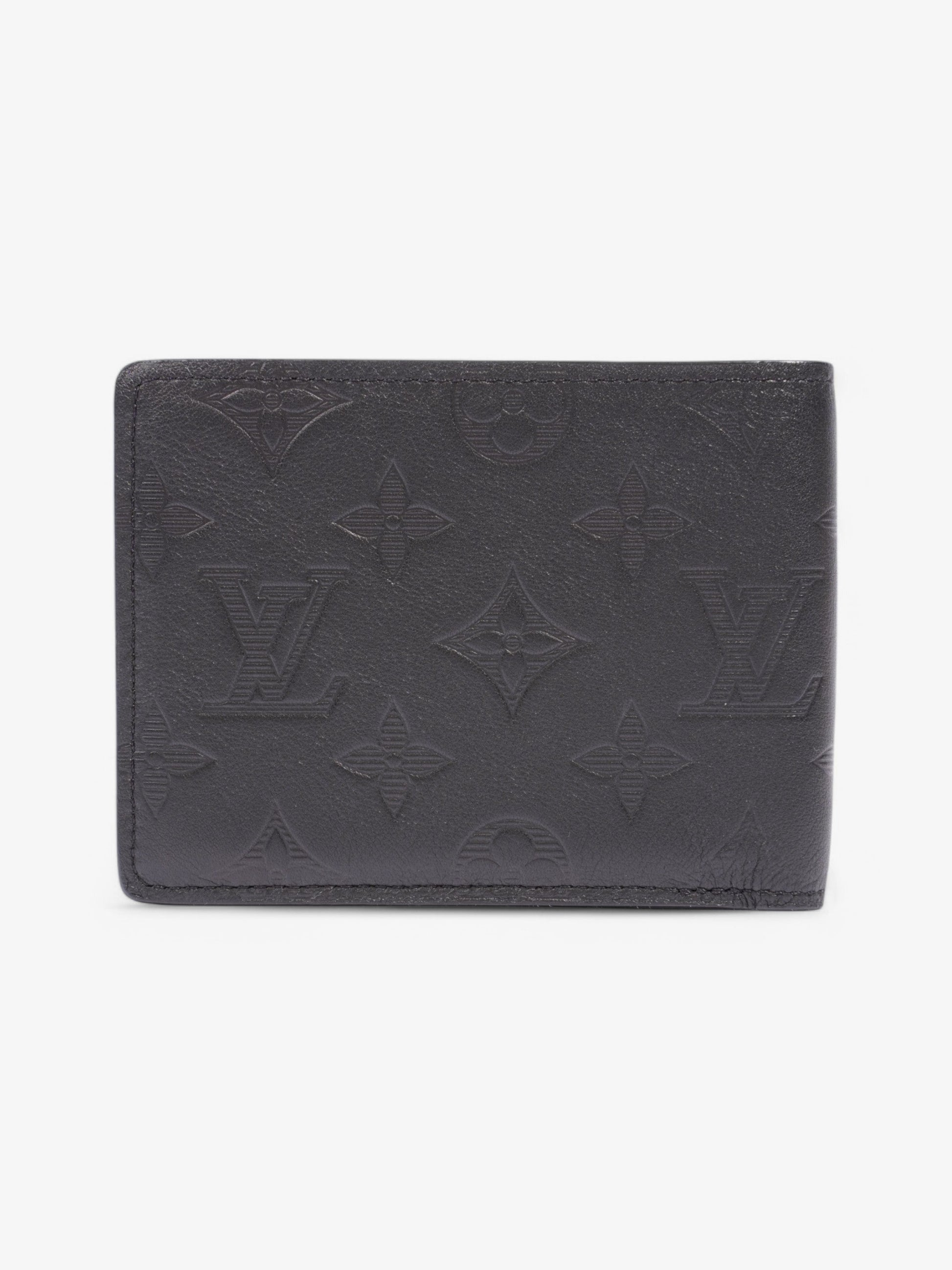 Louis Vuitton Multiple Leather Calfskin Black Wallet Case