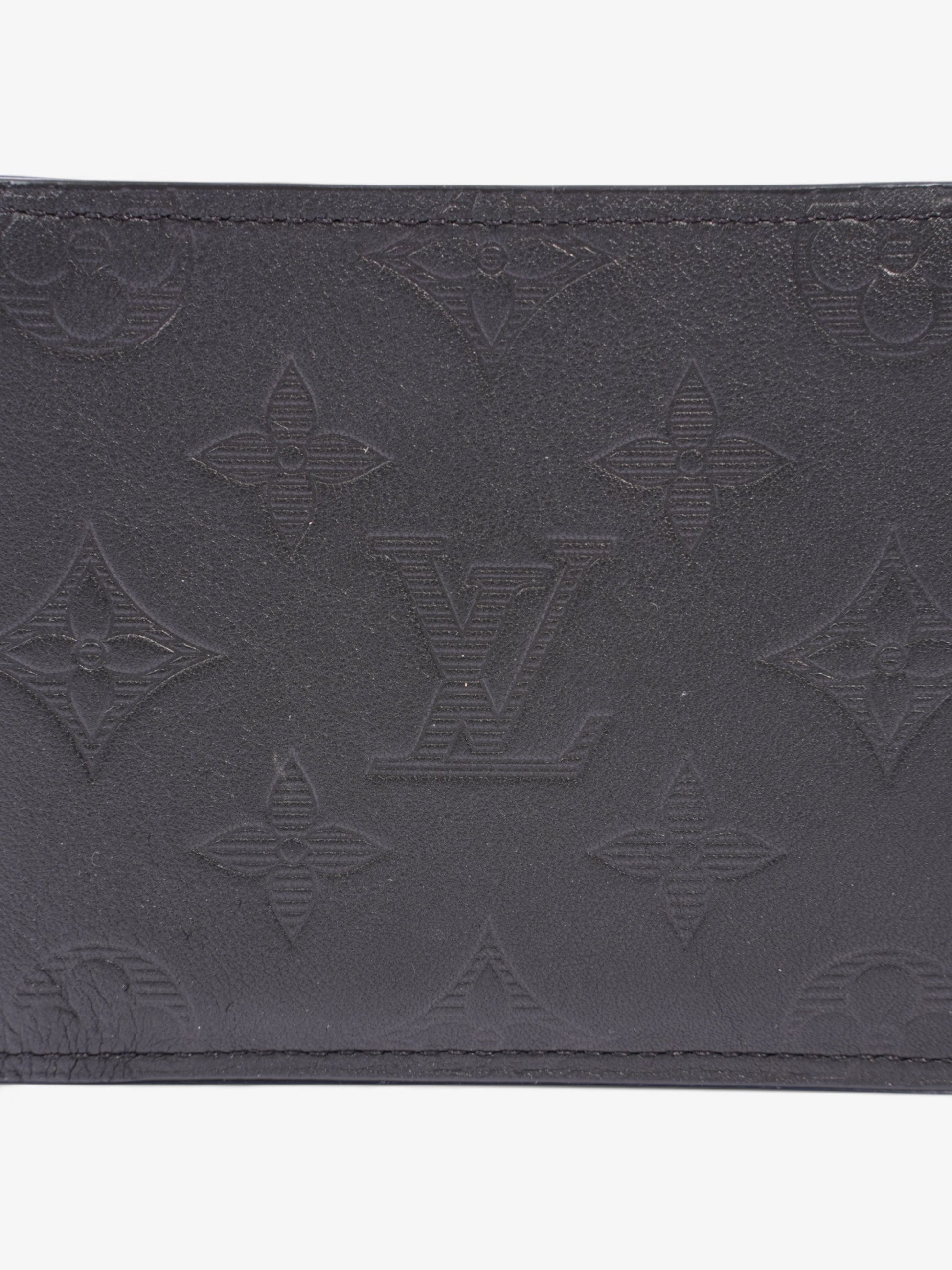 Louis Vuitton Multiple Leather Calfskin Black Wallet Case