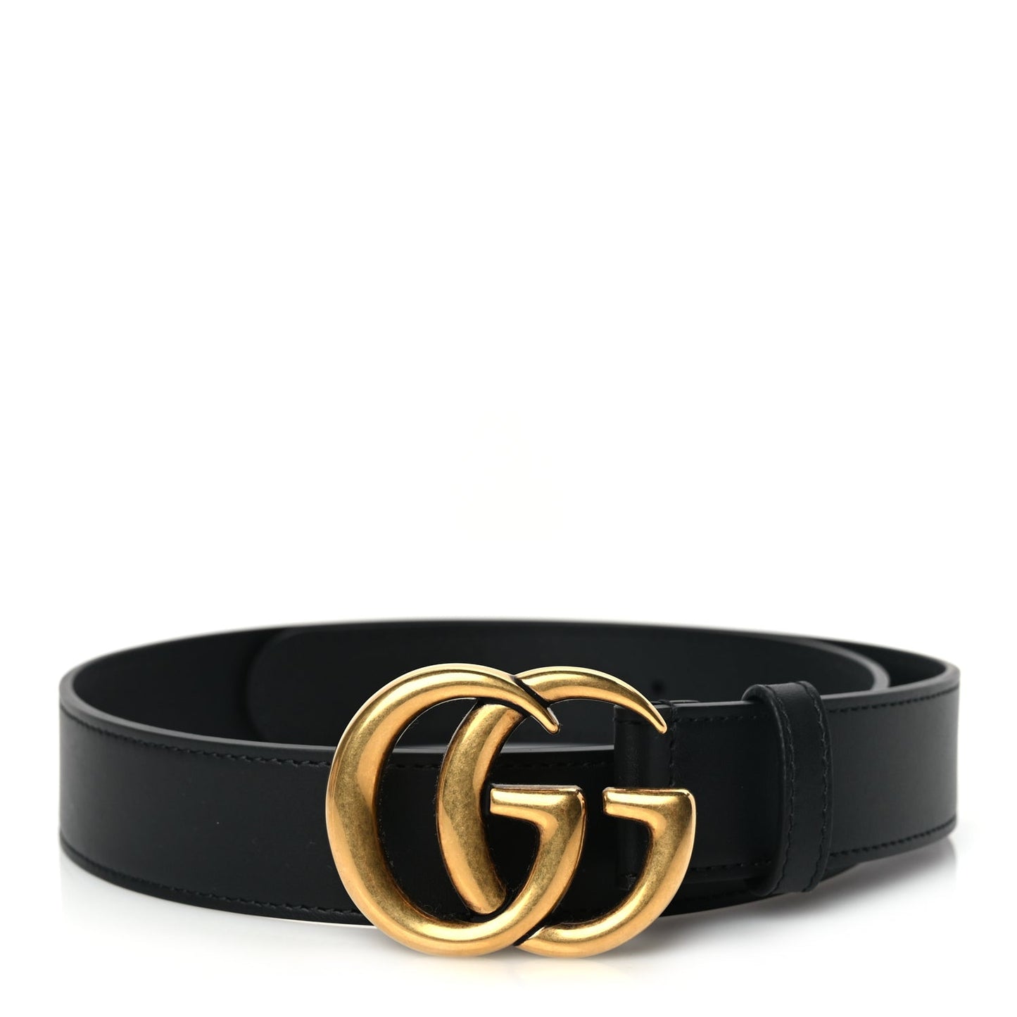 Gucci Calfskin Double G 30mm Belt 75 30 Black