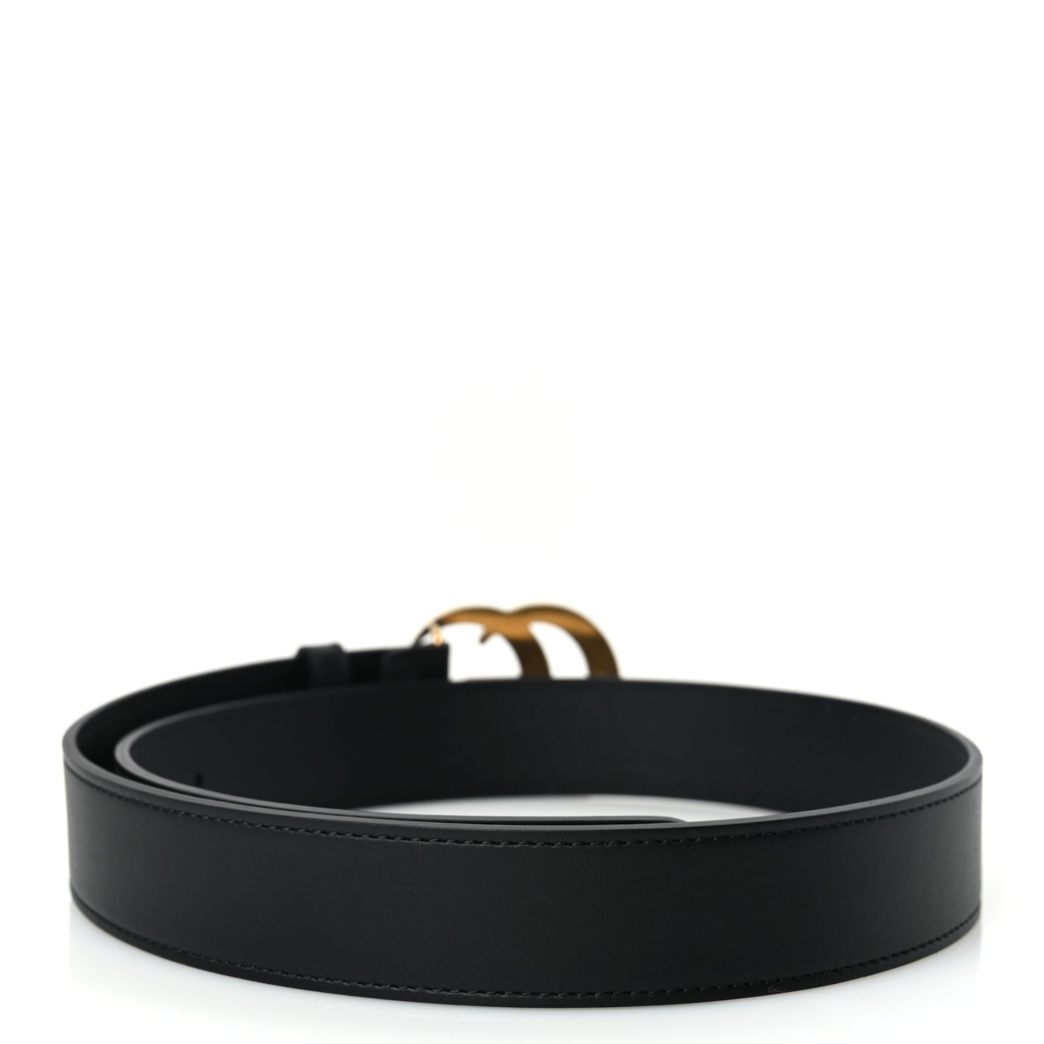 Gucci Calfskin Double G 30mm Belt 75 30 Black