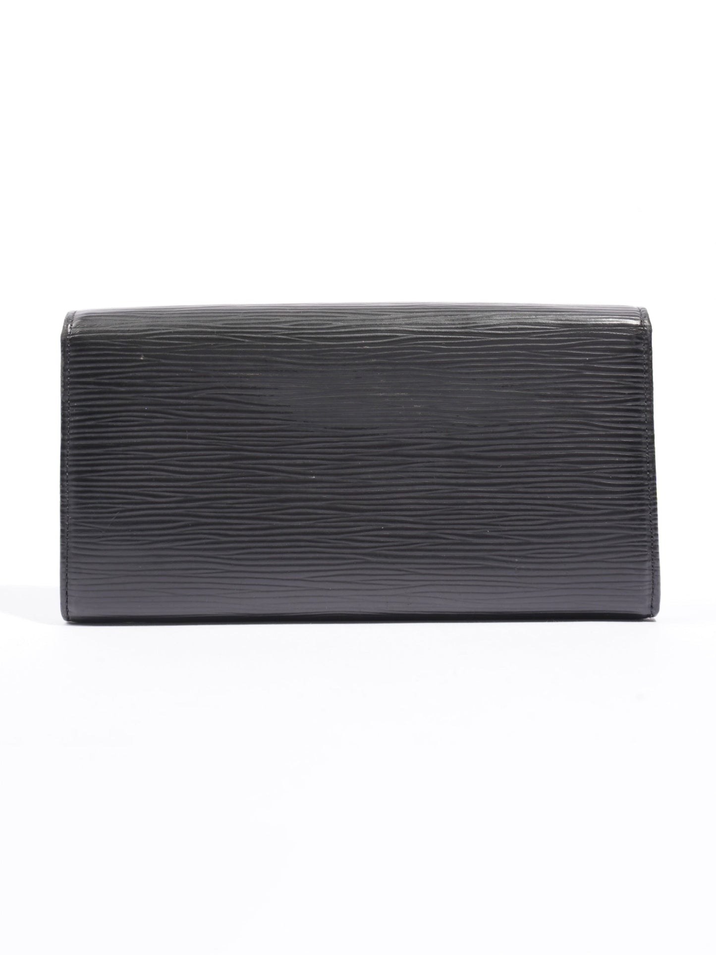 Louis Vuitton Long Epi Leather Black Wallet Case Epi Leather
