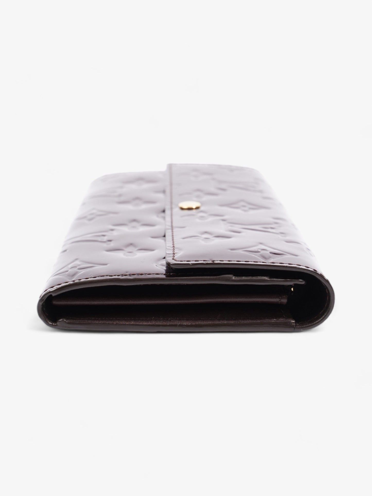 Louis Vuitton Sarah Burgundy Leather Vernis Wallet Case