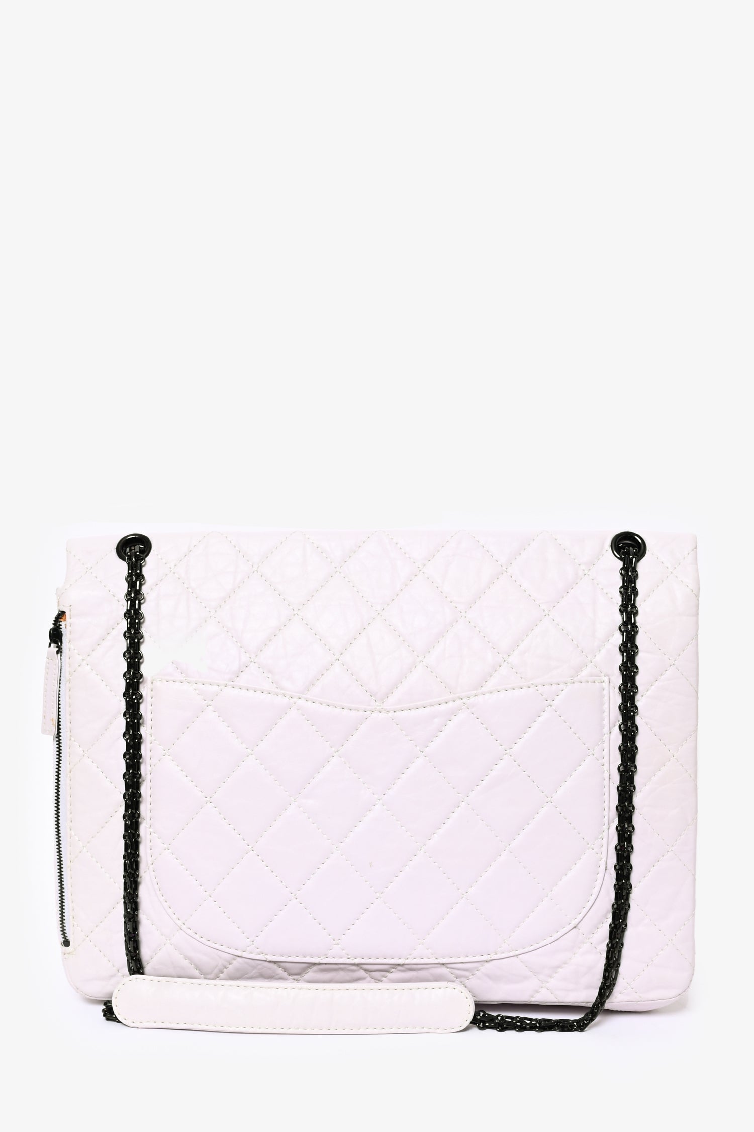 Chanel™ /9 Grey Leather Quilted 2.55 Reissue Xl Bag