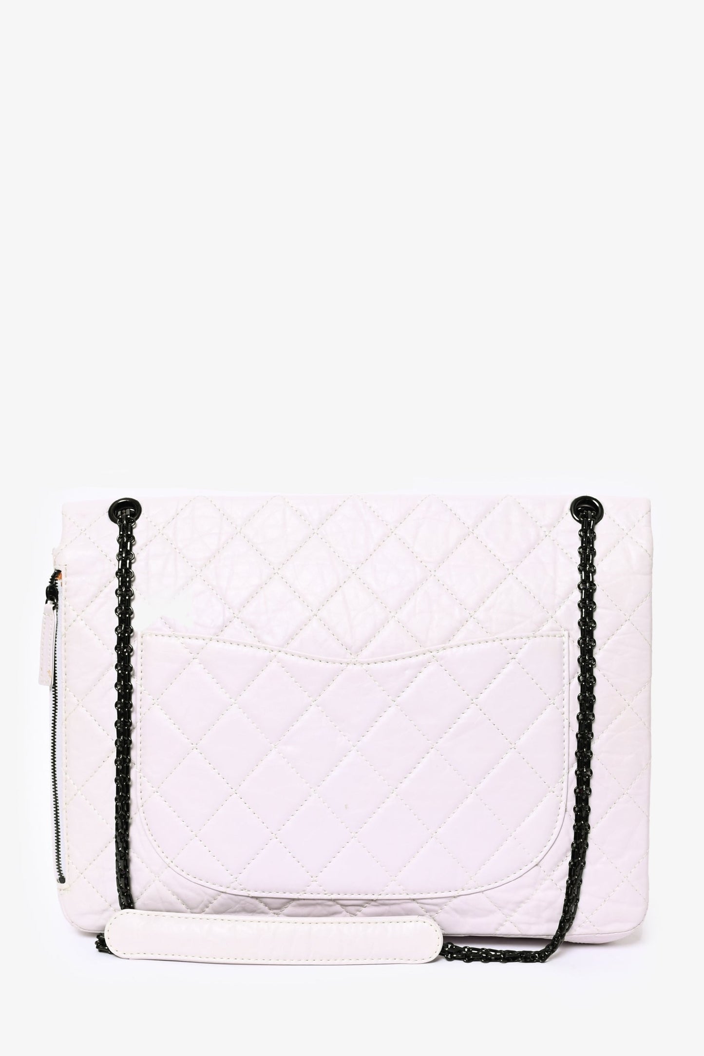 Chaneltm 2008/9 Grey Leather Quilted 2.55 Reissue Xl Bag