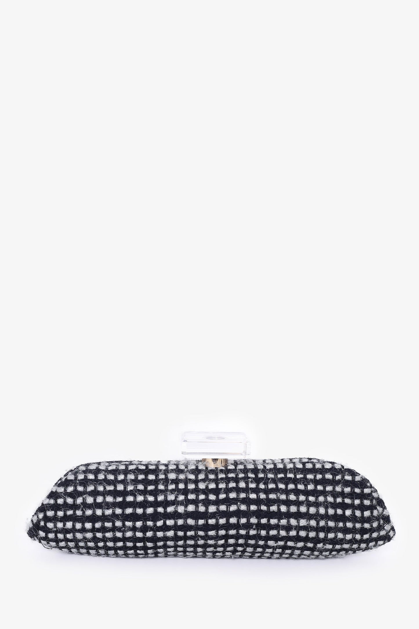 Chanel™ 2002/03 Black/Silver Tweed Clutch
