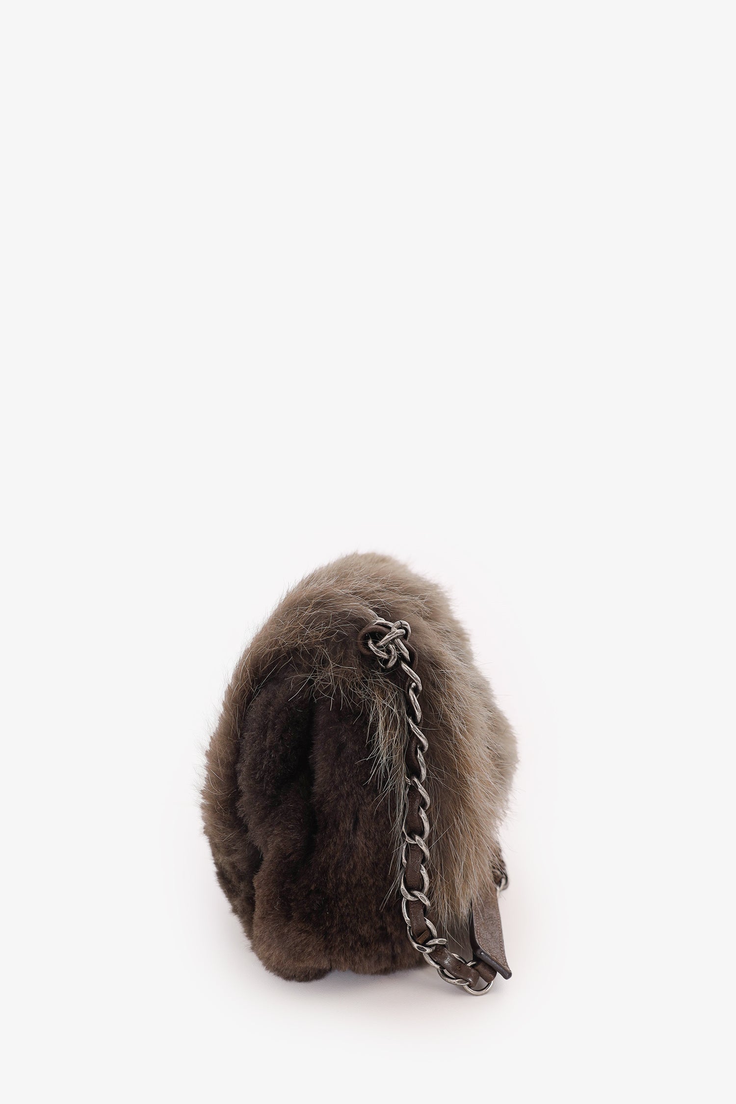 Chanel™ -14 Brown Fur Cc Flap Bag