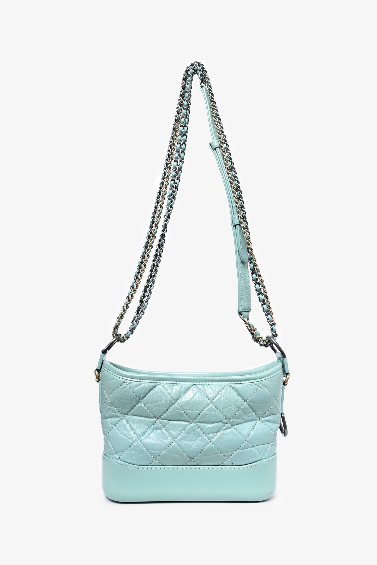 Chanel™ Seafoam Green Quilted Small Gabrielle Shoulder Bag (As Is)