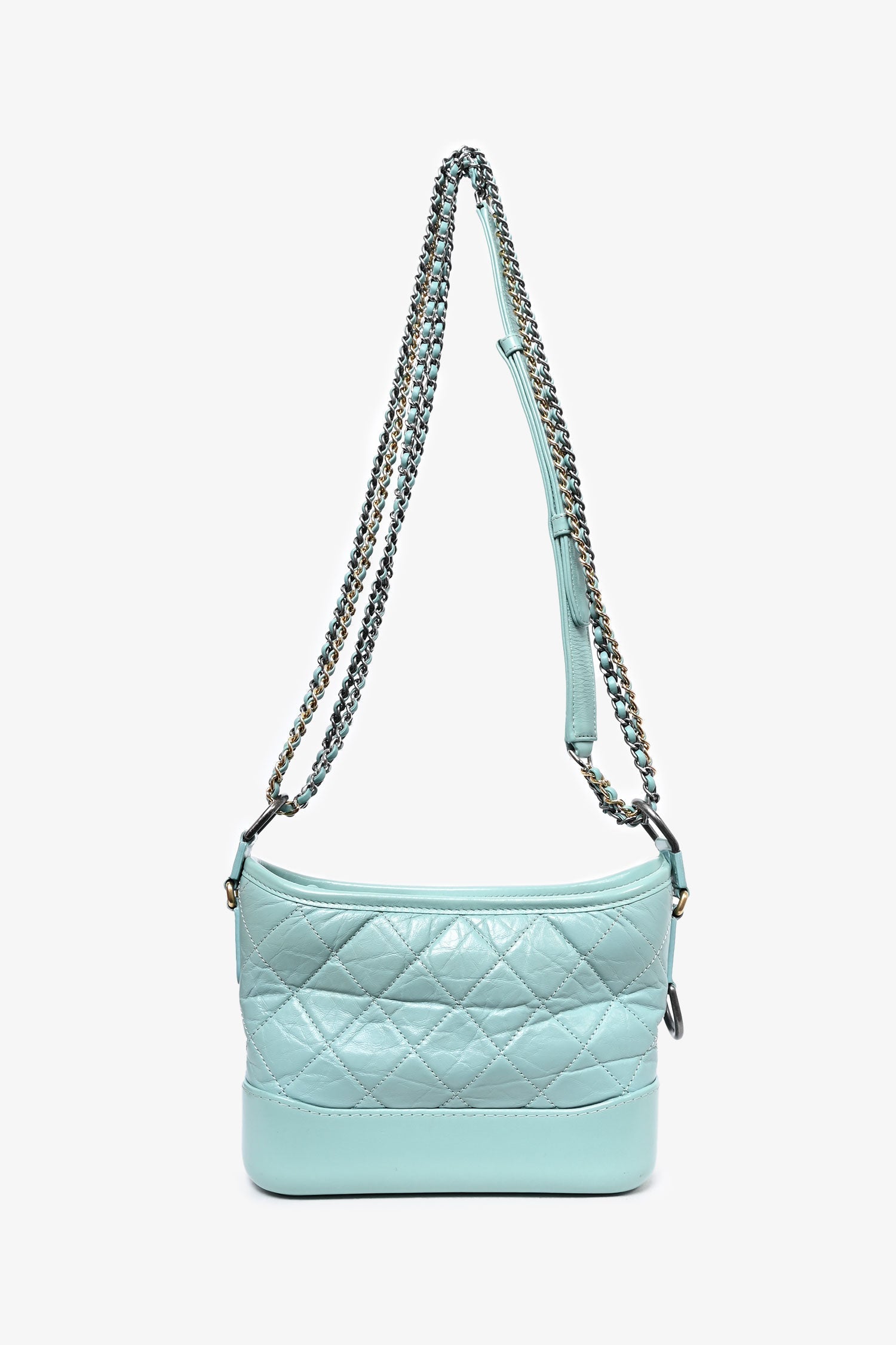 Chanel™ Seafoam Green Quilted Small Gabrielle Shoulder Bag (As Is)