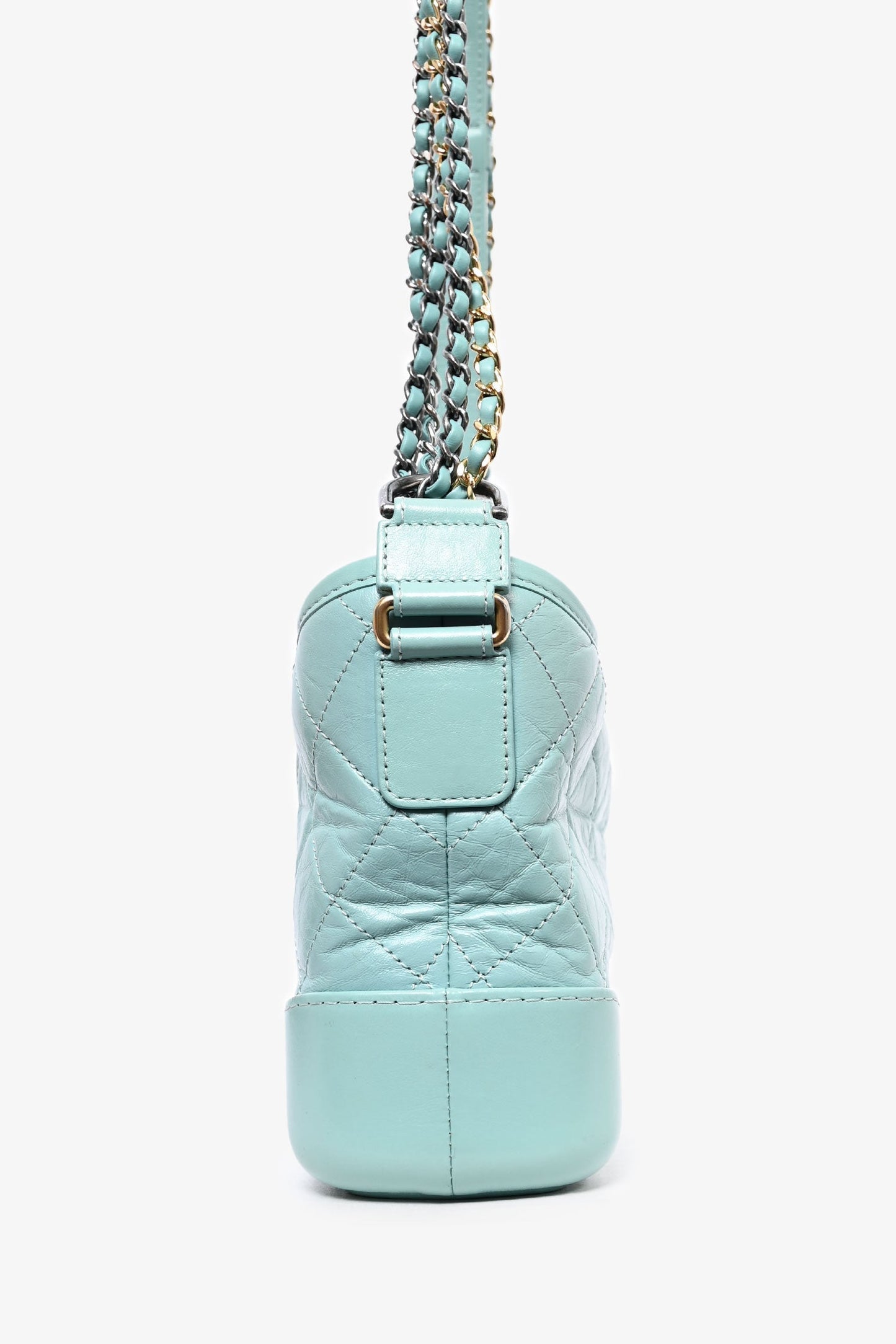Chanel™ Seafoam Green Quilted Small Gabrielle Shoulder Bag (As Is)