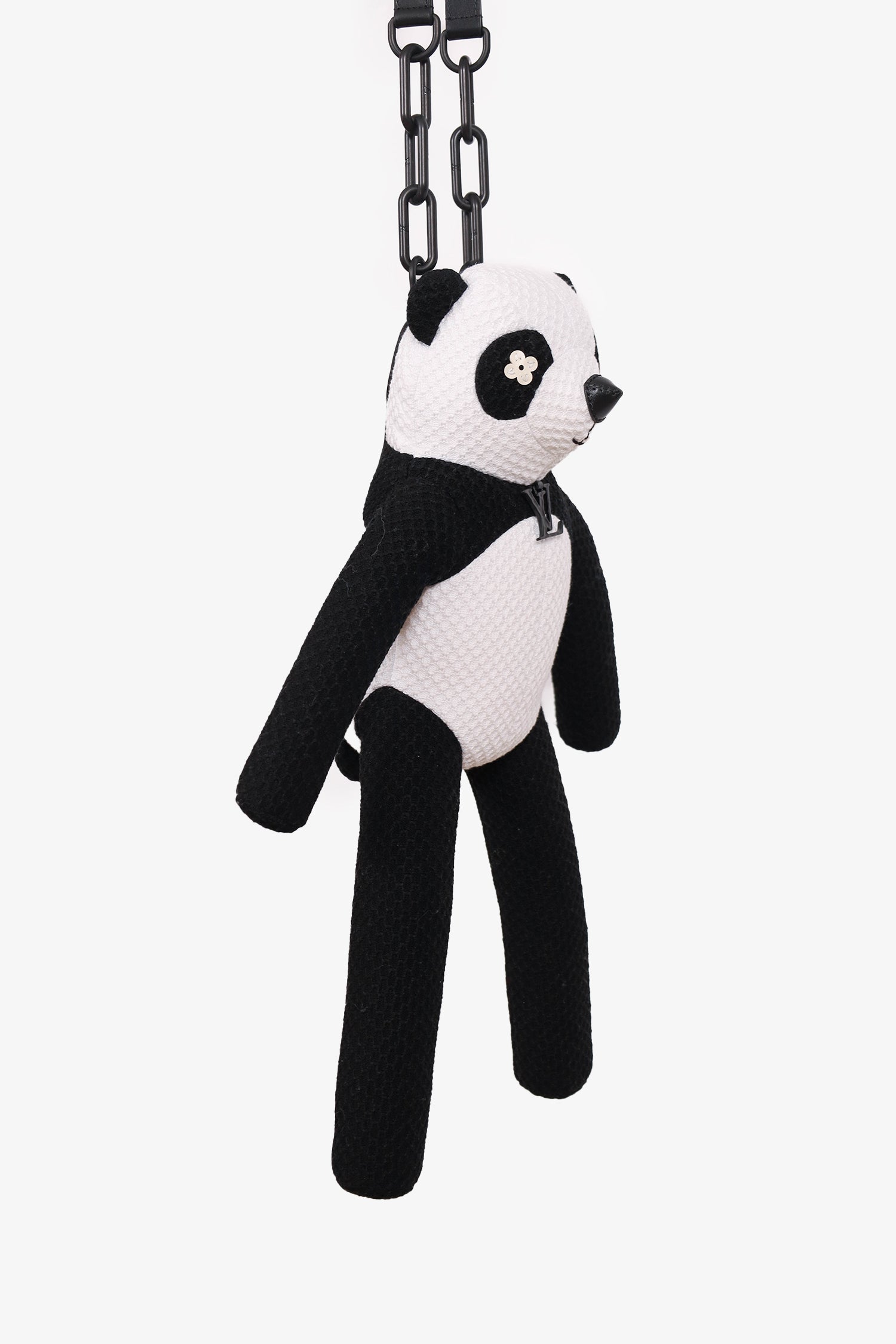 Louis Vuitton Black/White Zoom and Friends Adventure Panda Shoulder Bag