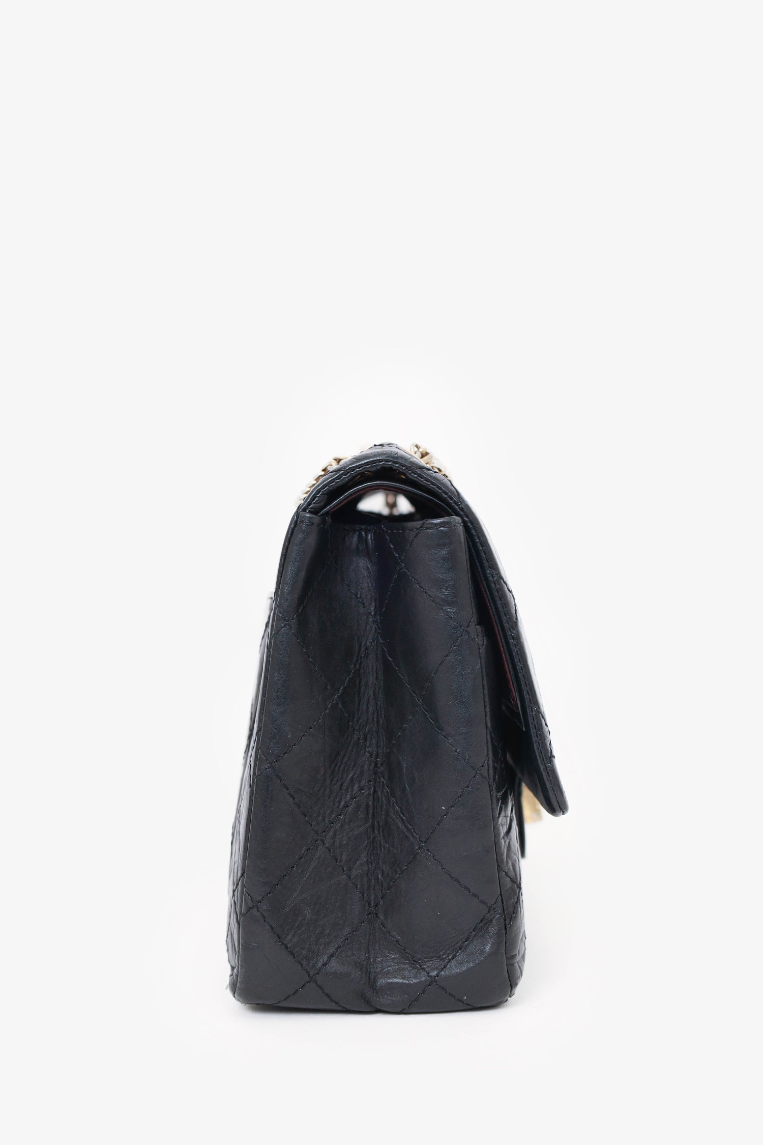 Chaneltm Black Quilted Aged Calfskin Large Reissue 255 Shoulder Bag