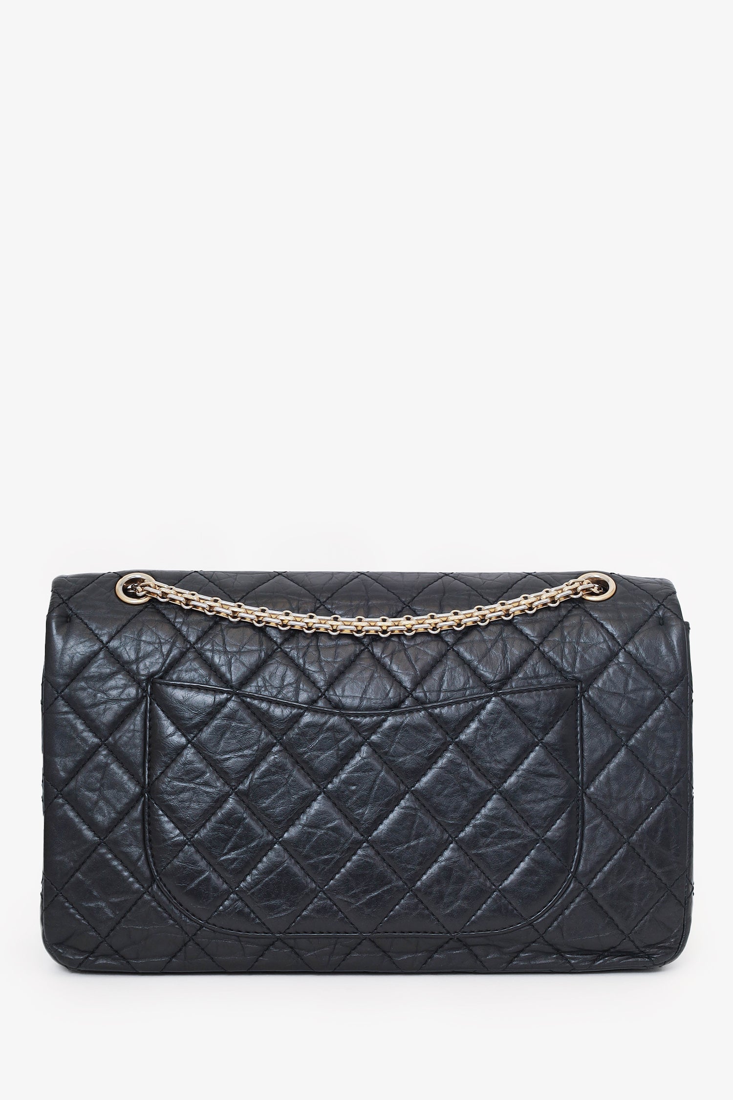 Chaneltm Black Quilted Aged Calfskin Large Reissue 255 Shoulder Bag
