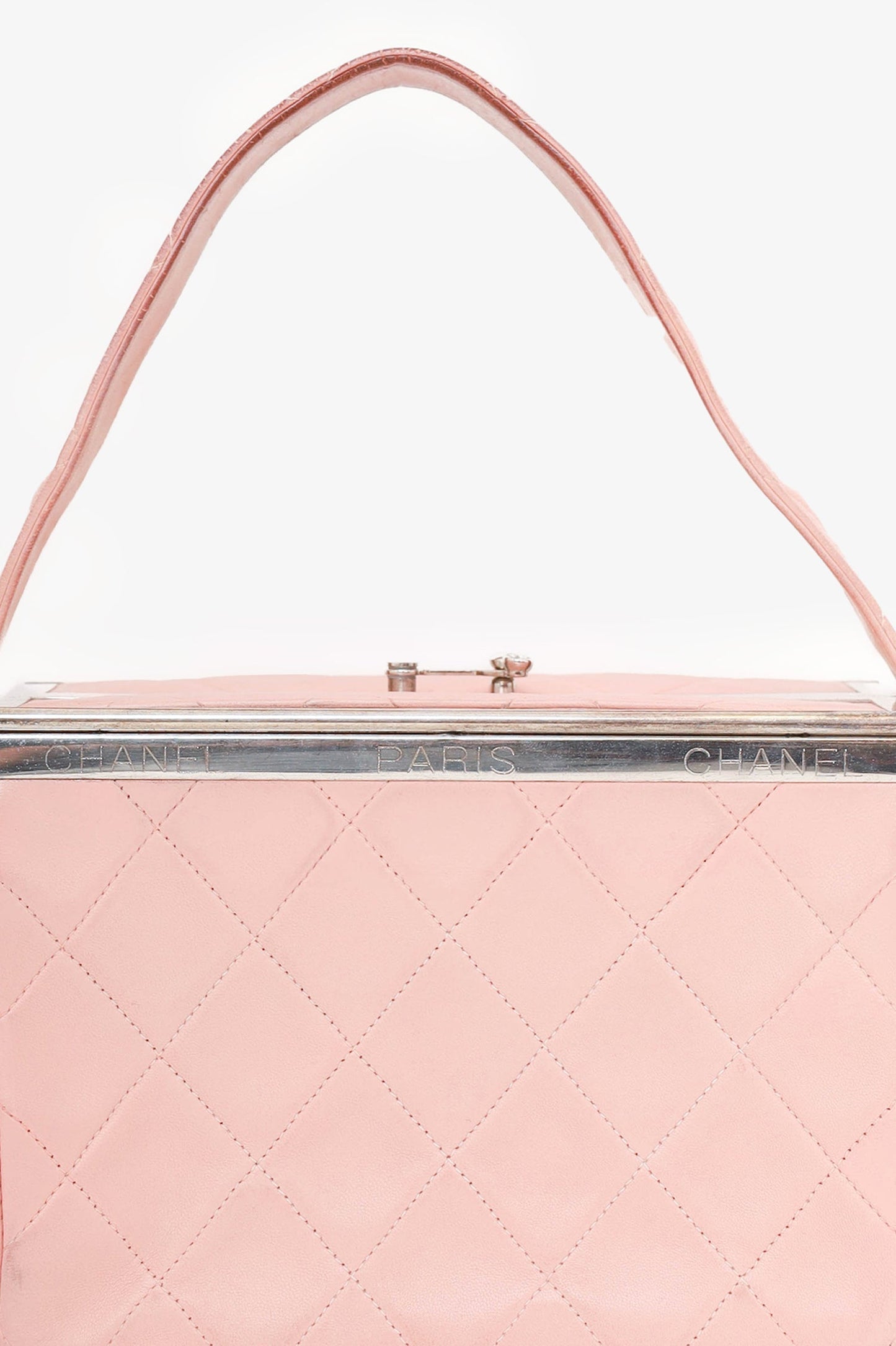 Chanel™ -97 Pink Quilted Lambskin Vanity Box Bag