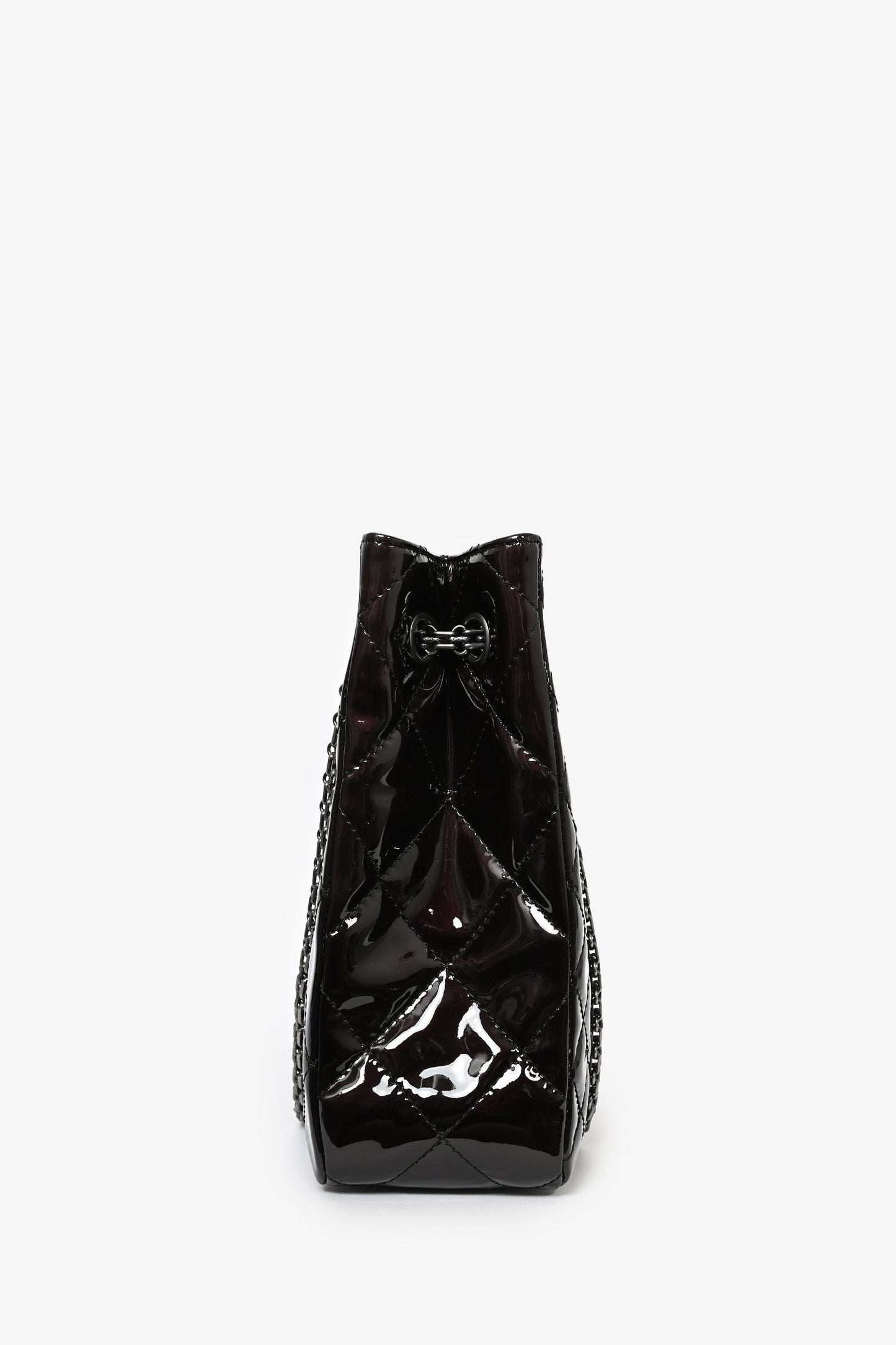 Chaneltm 2011/12 Dark Purple Patent Quilted Leather 2.55 Reissue Women Shoes