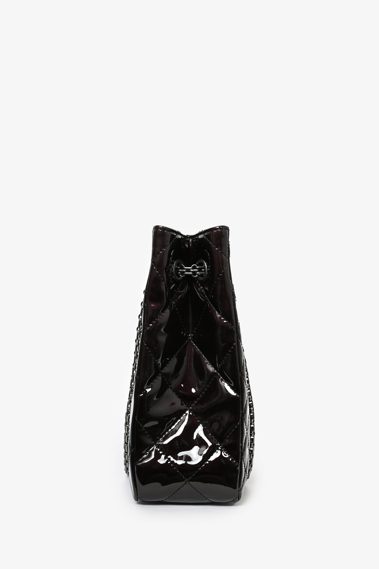 Chaneltm 2011/12 Dark Purple Patent Quilted Leather 2.55 Reissue Women Shoes