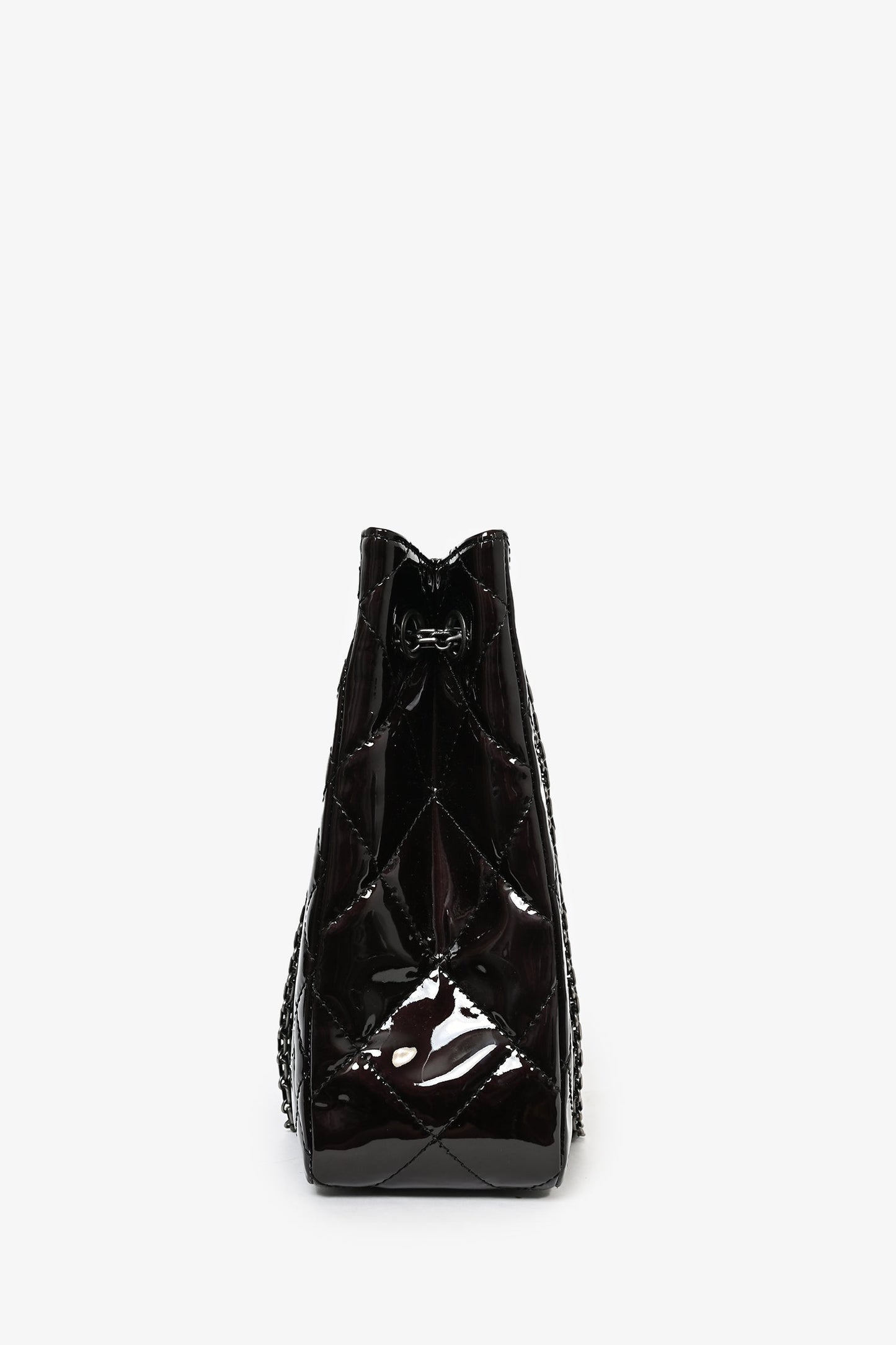 Chanel™  2011/12 Dark Purple Patent Quilted Leather 2.55 Reissue Tote Bag