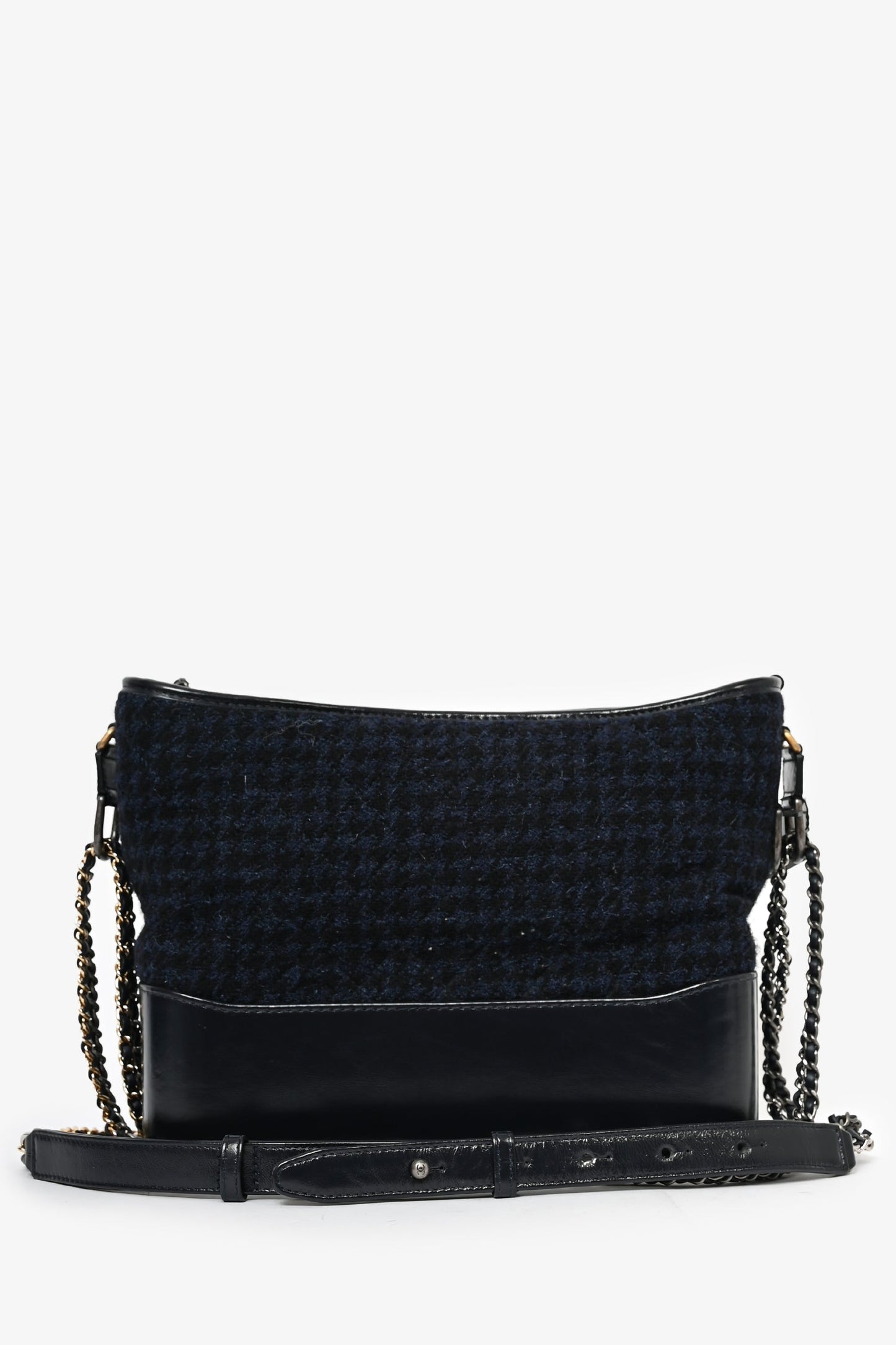 Chaneltm 2017 Navy/black Tweed Hobo Large Gabrielle Crossbody Bag