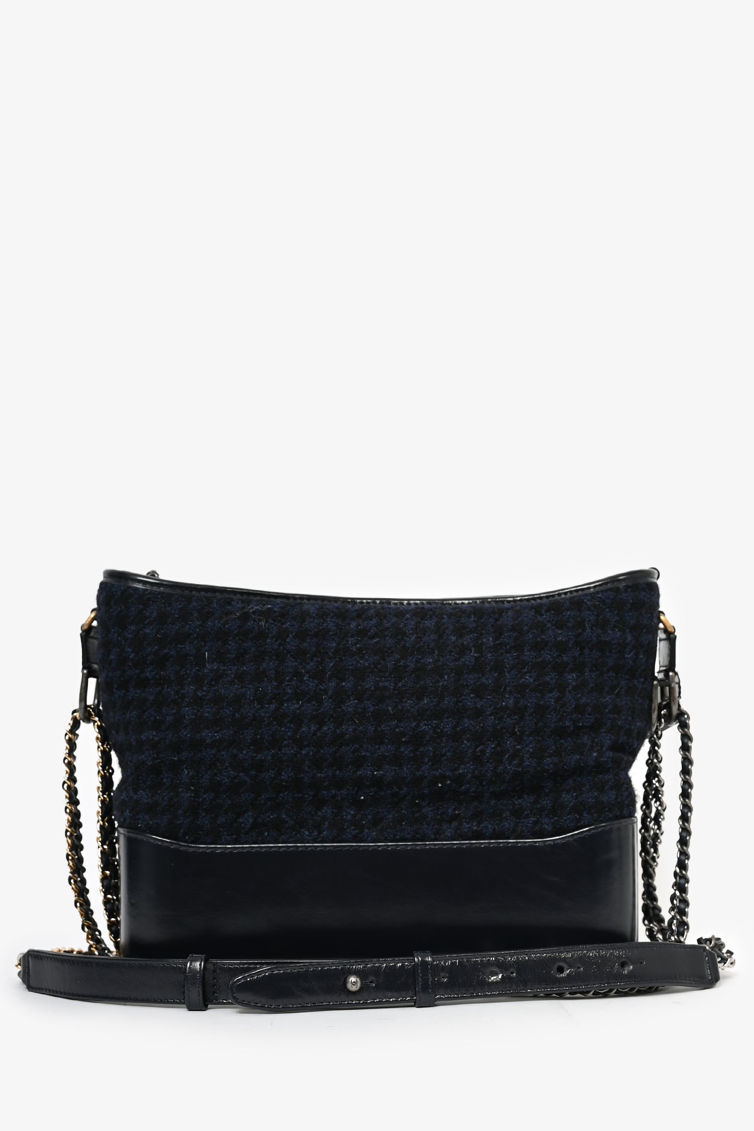 Chaneltm 2017 Navy/black Tweed Hobo Large Gabrielle Crossbody Bag