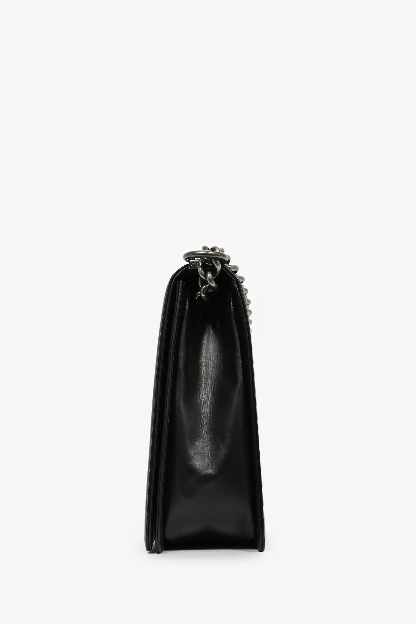 Chanel™ Black Calfskin Leather Large Boy Bag
