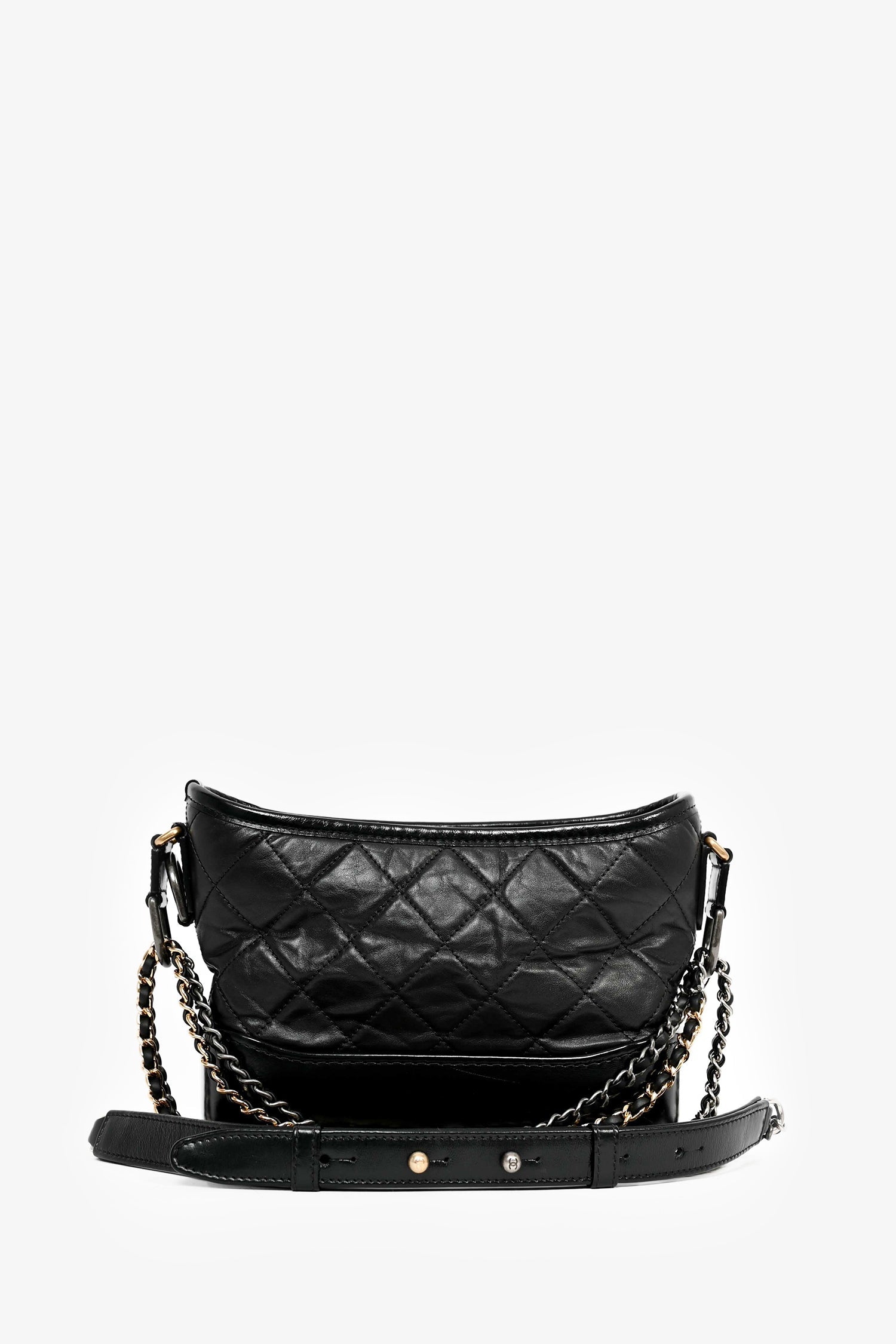 Chanel™ Black Lambskin Leather Small Gabrielle Bag