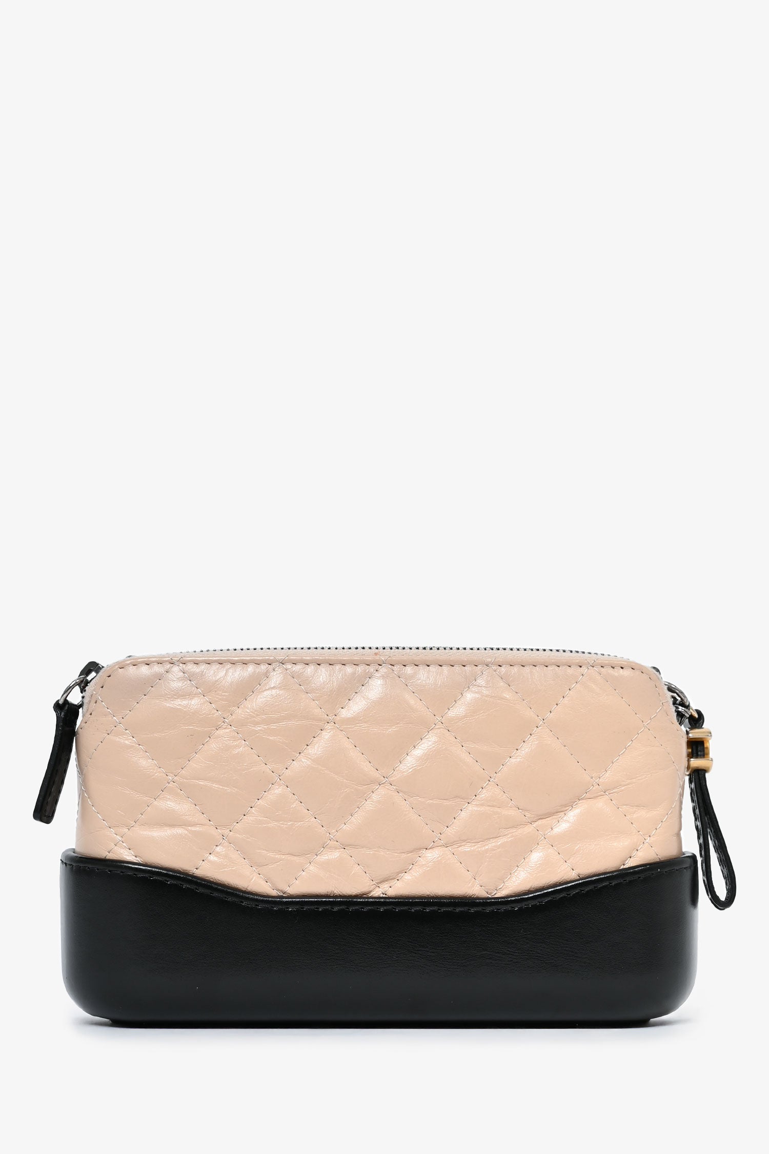Chaneltm 2017 18 Beige/black Leather Gabrielle Wallet on Chain Handbag