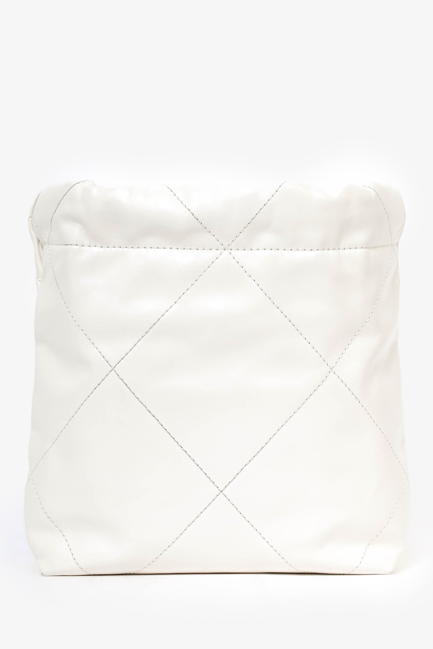 Chaneltm 22 White Lambskin Mini Hobo