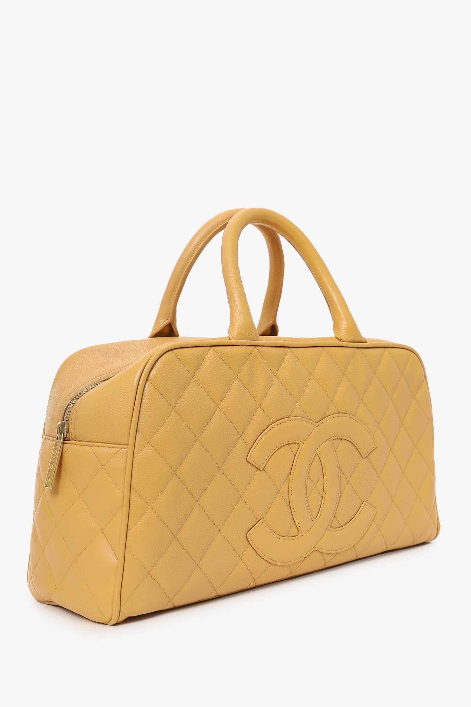 Chanel™ -05 Beige Caviar Large Bowler Bag (As Is)