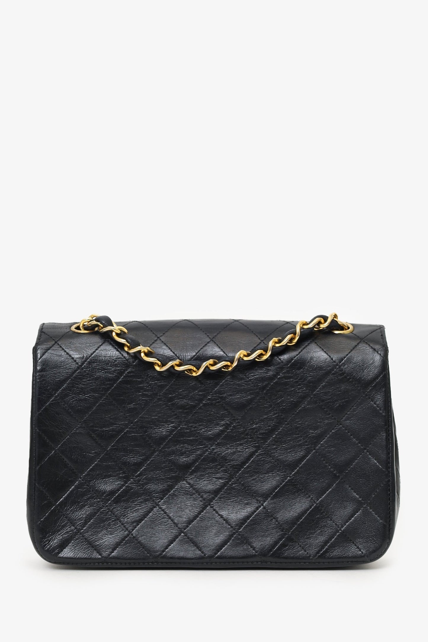Chanel™ -88 Black Quilted Lambskin Circle Cc Mini Flap Bag