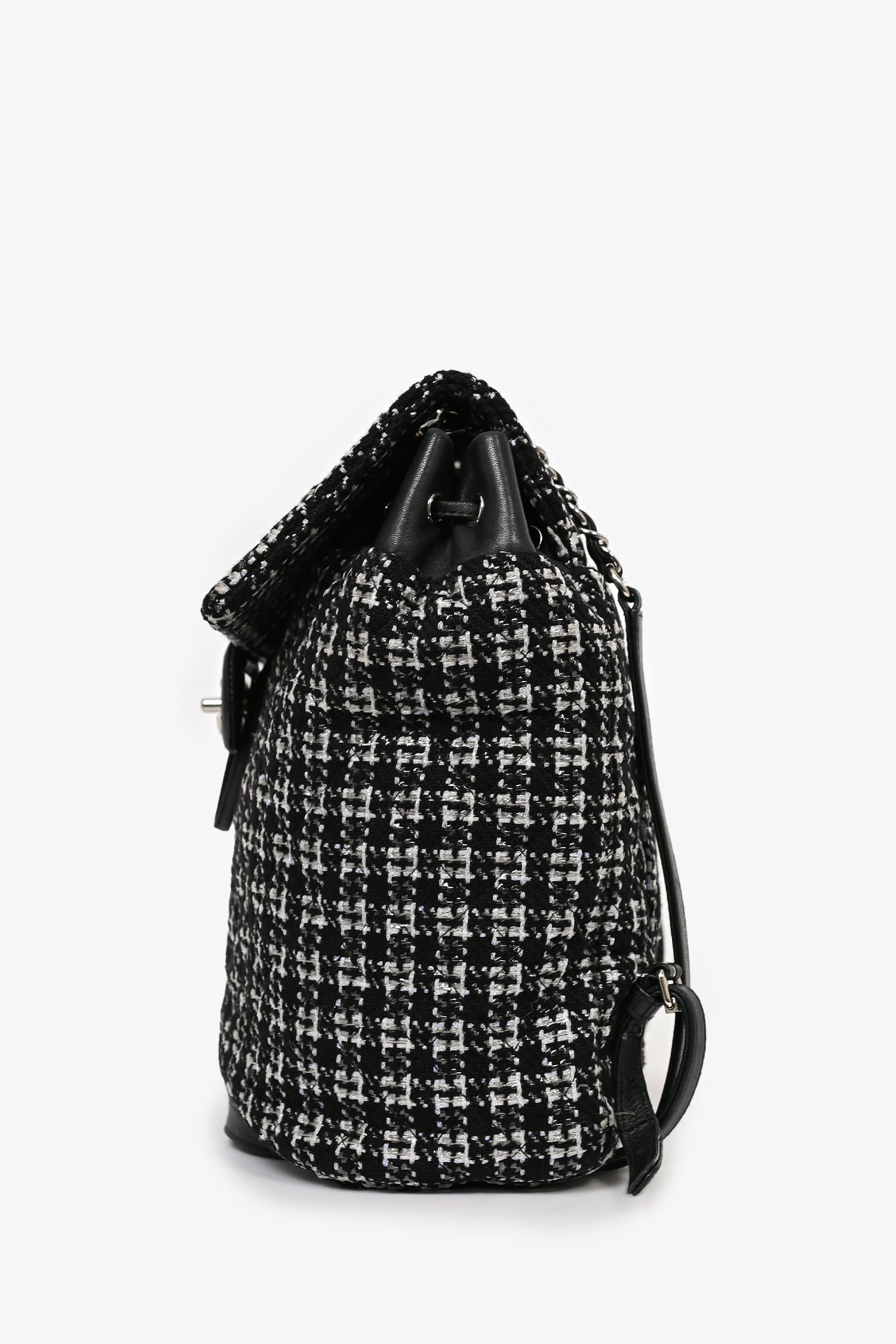 Chaneltm 2016 Black/silver Tweed 'urban Spirit' Backpack