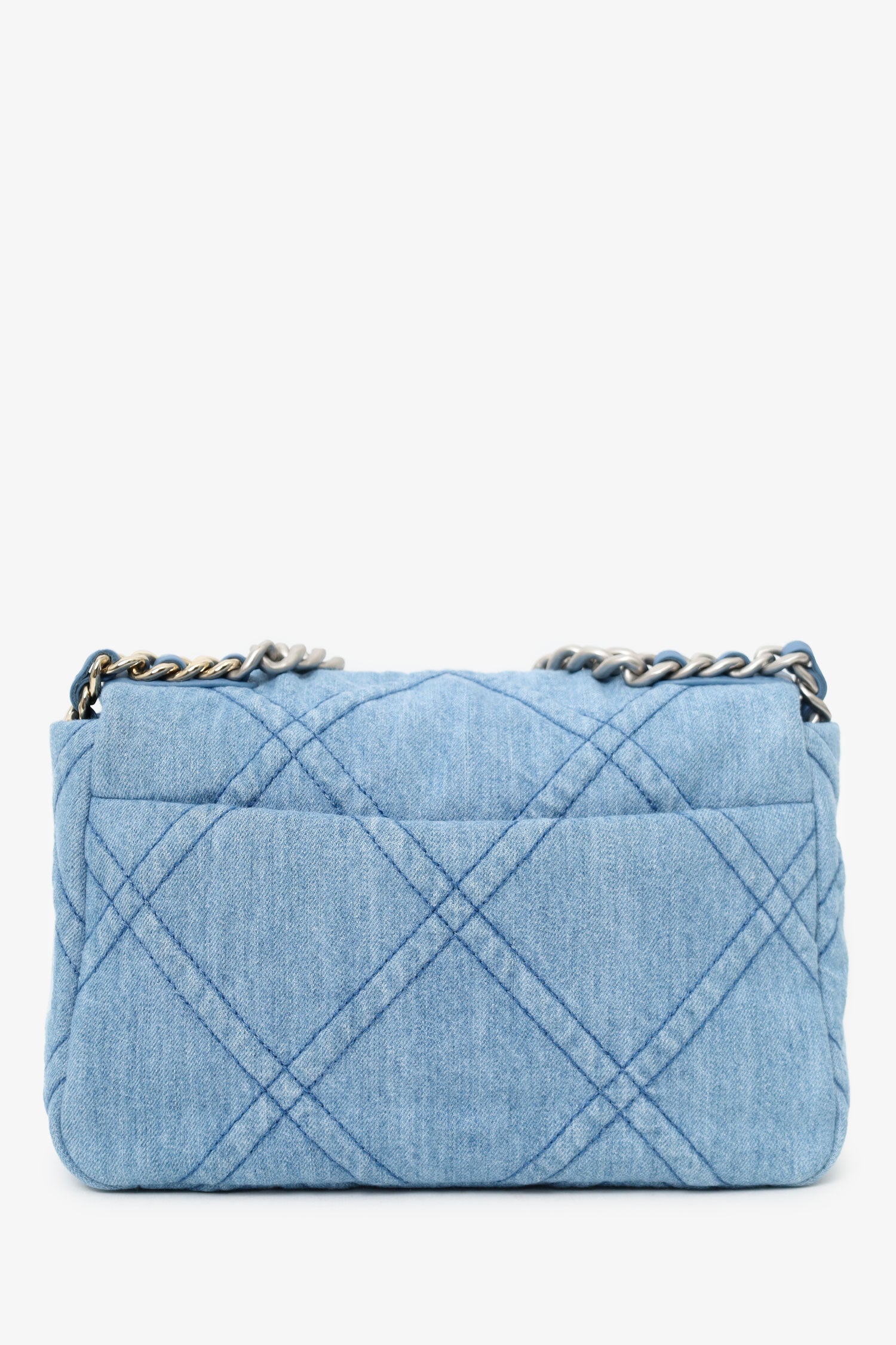 Chaneltm Blue Denim 'chanel 19' Medium Flap Bag
