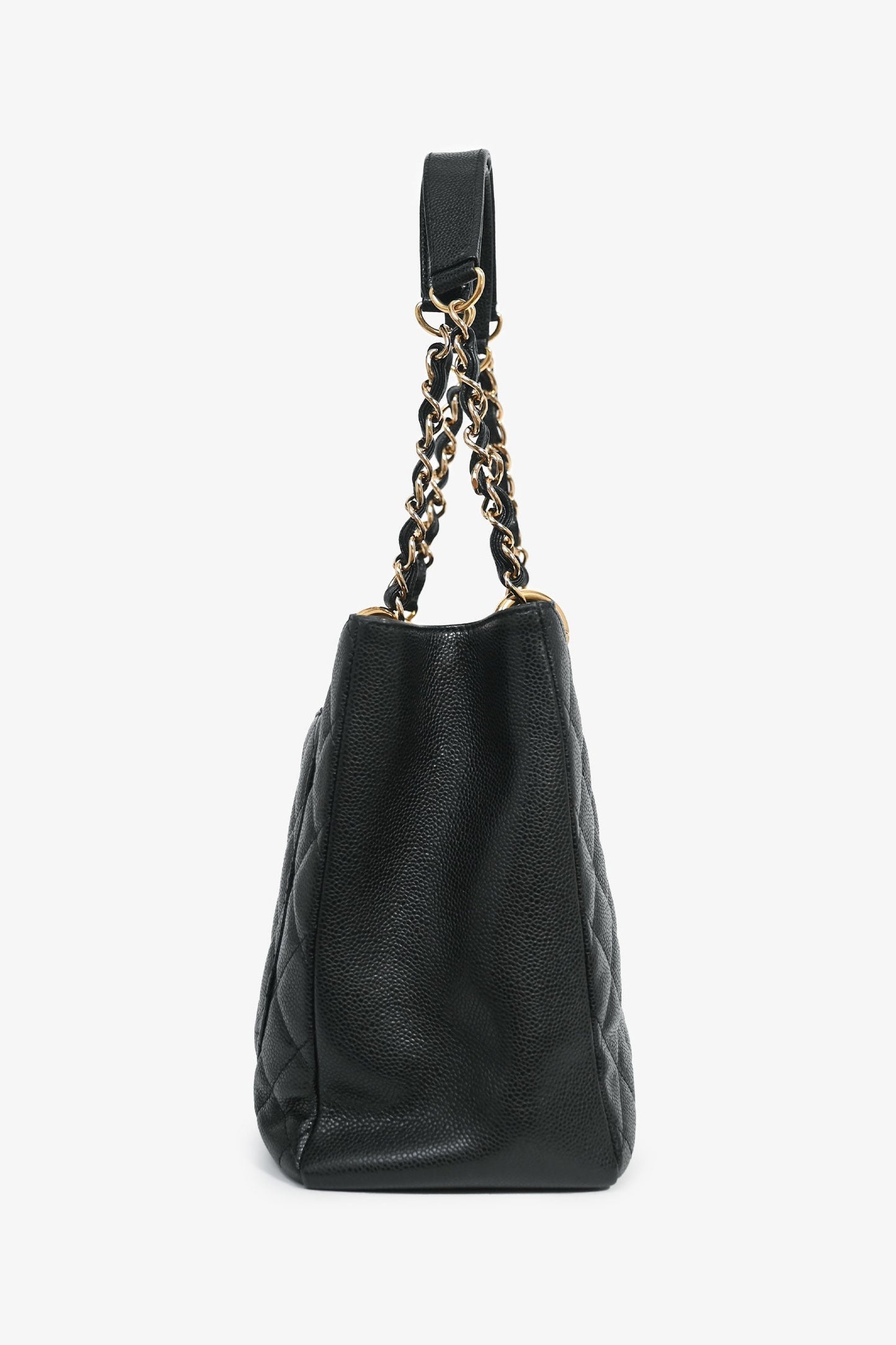 Chanel™ -12 Black Caviar Leather Grand Shopping Tote Ghw