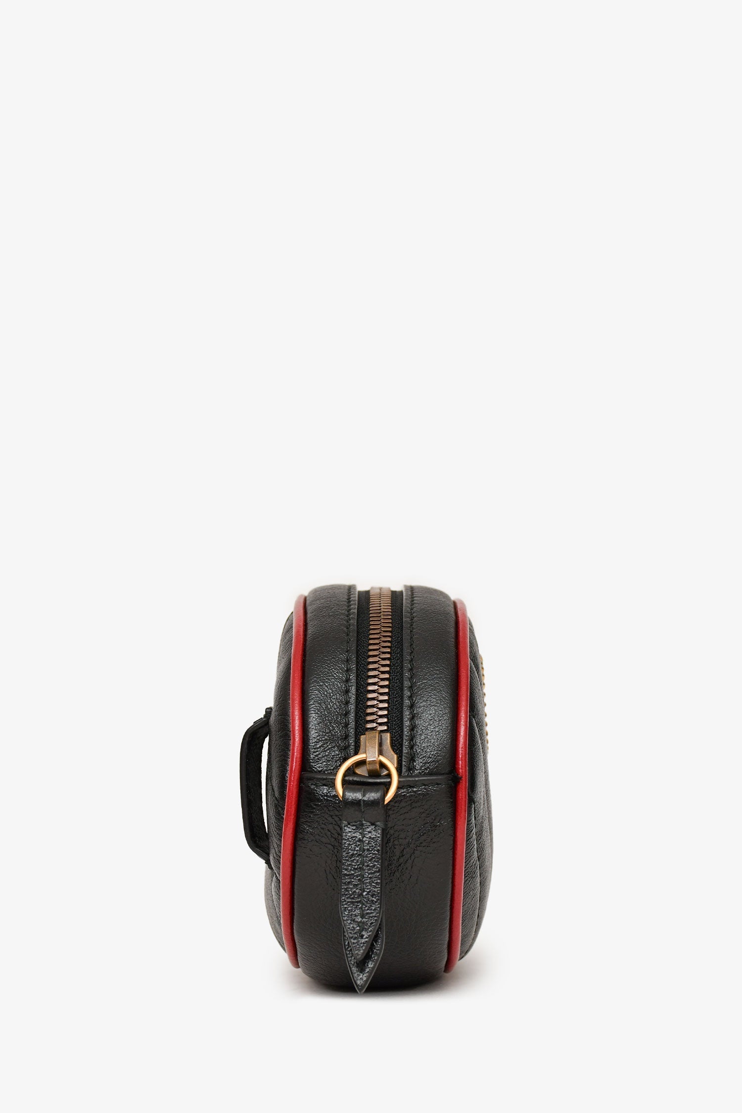 Gucci Black/Red Quilted GG Marmont Belt Bag sz 85/34