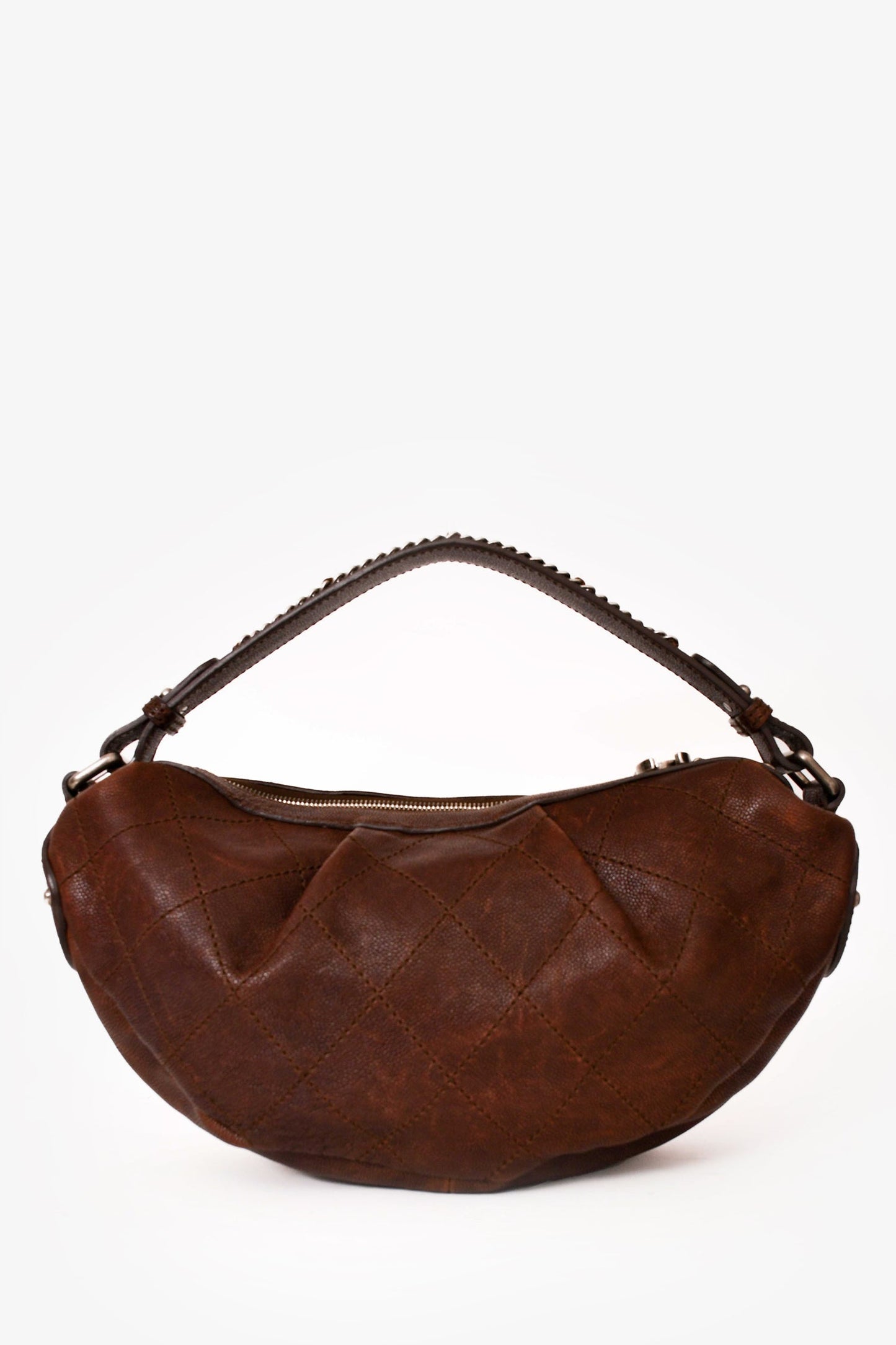 Chaneltm 2005/2006 Brown Caviar Outdoor Ligne Small Hobo Women Shoes